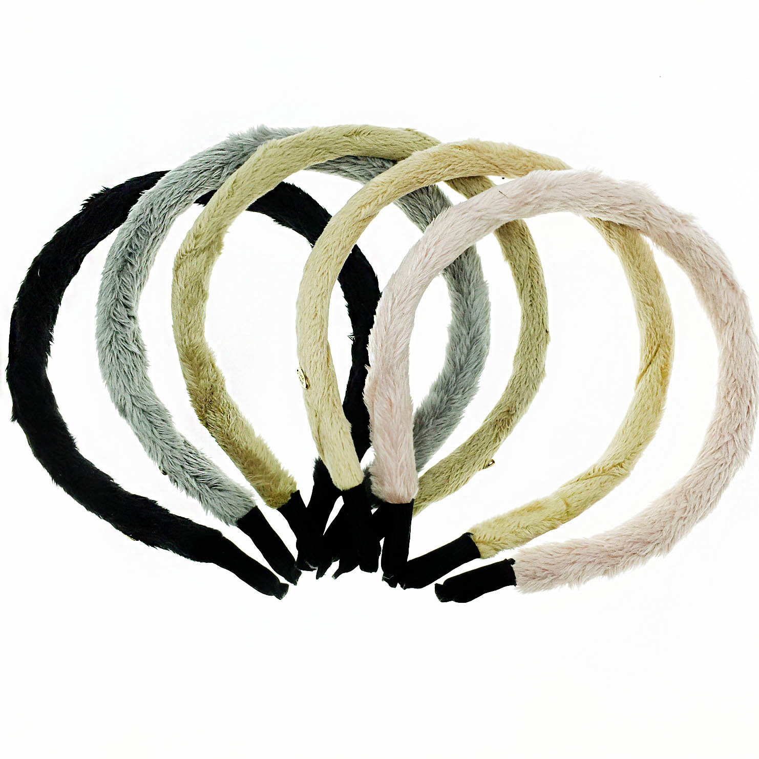 韓國 毛茸茸 造型 五色 髮箍 髮飾