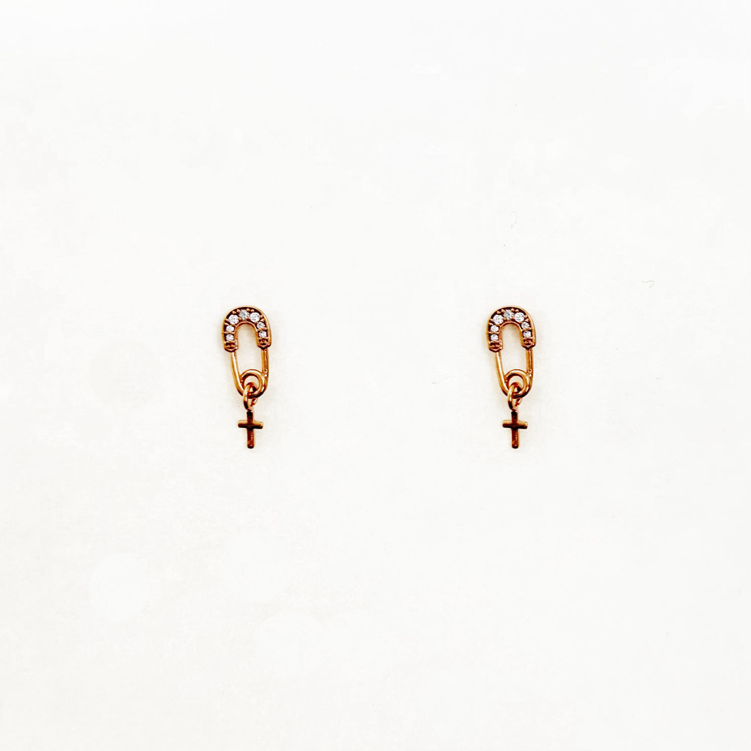 韓國 925純銀 水鑽 金屬 造型 垂墜感 耳針式耳環