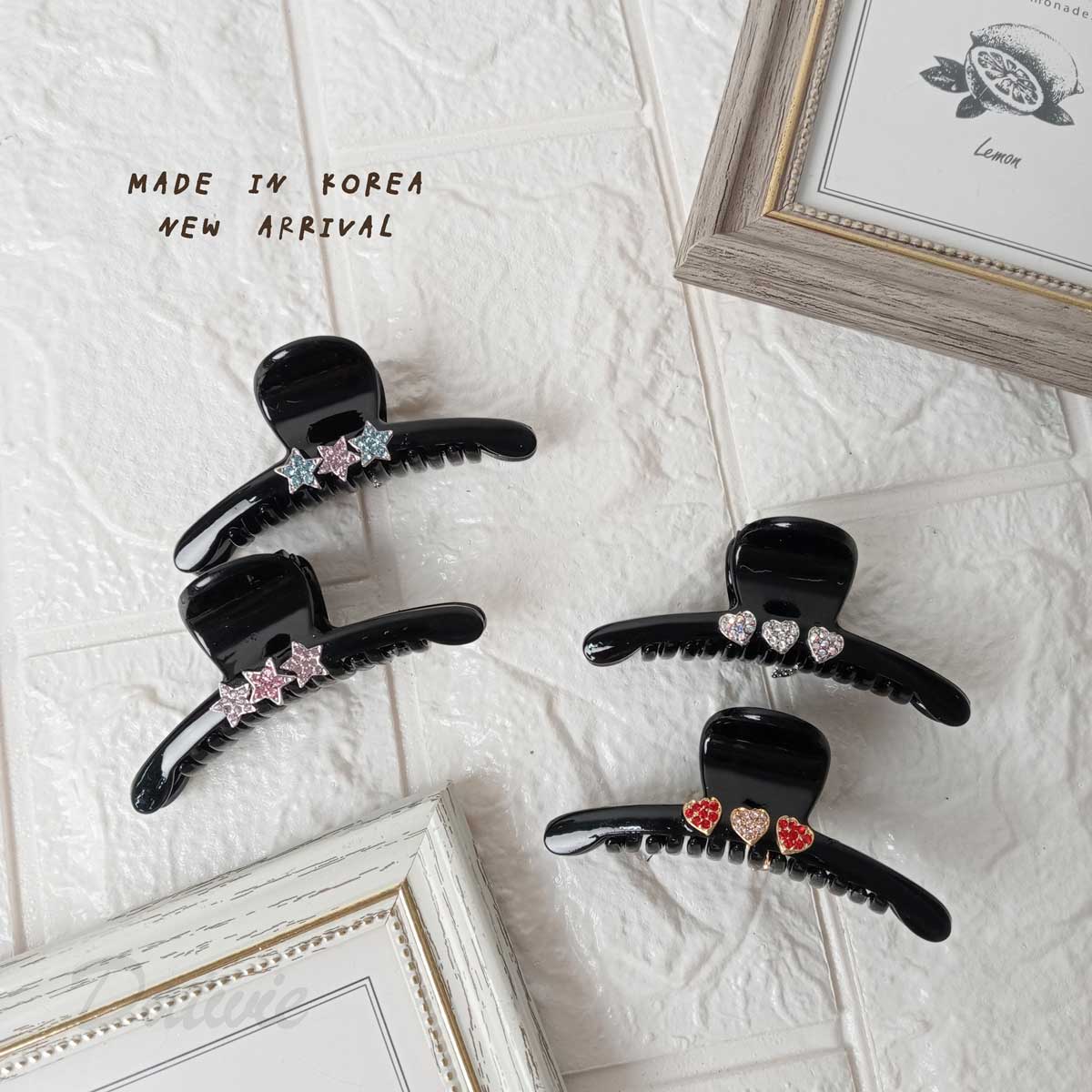 韓國 流行 可愛 愛麗絲 愛心 星星 造型小抓夾