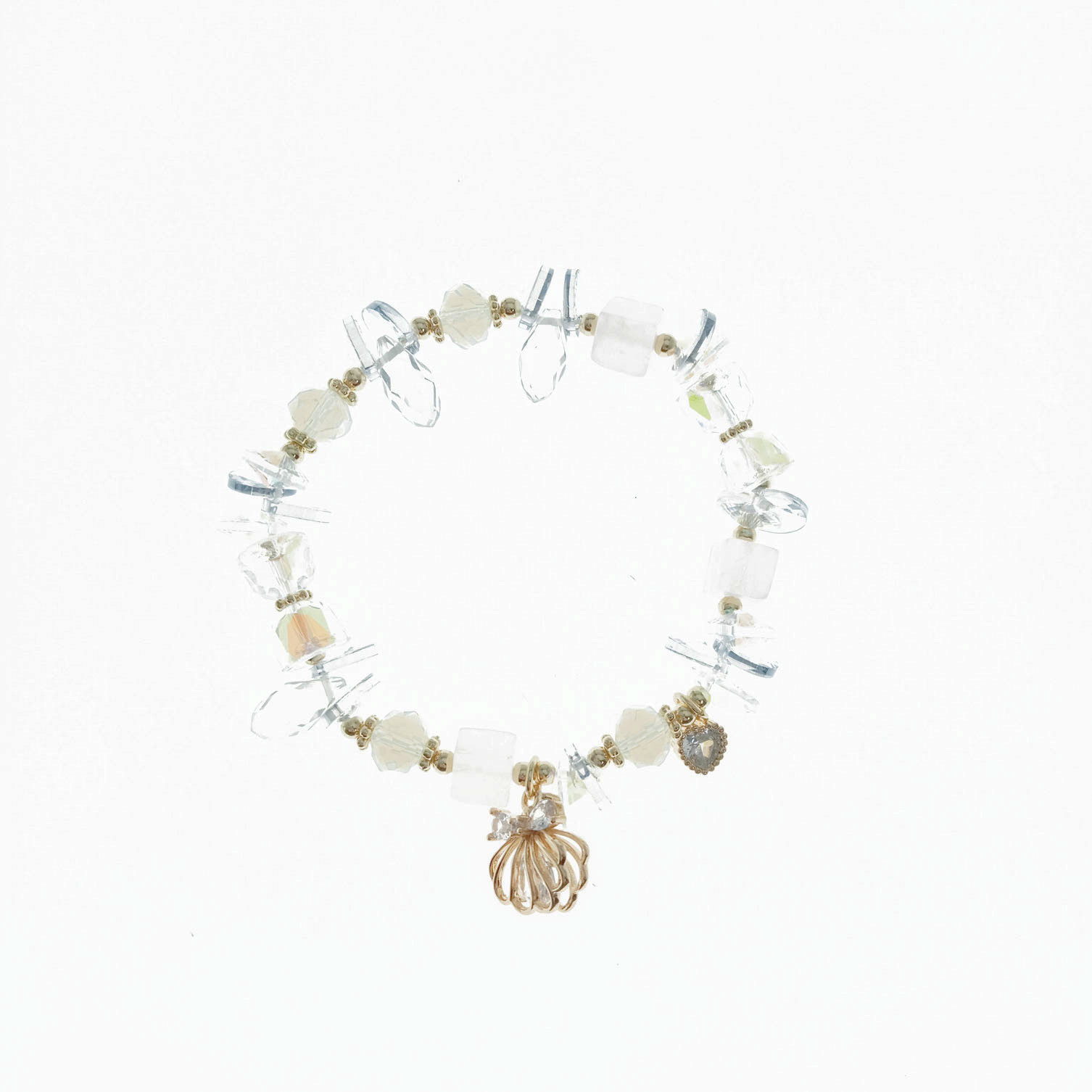 韓國 琉璃珠 鑲鑽 水晶 貝殼 蝴蝶結 造型 手鍊