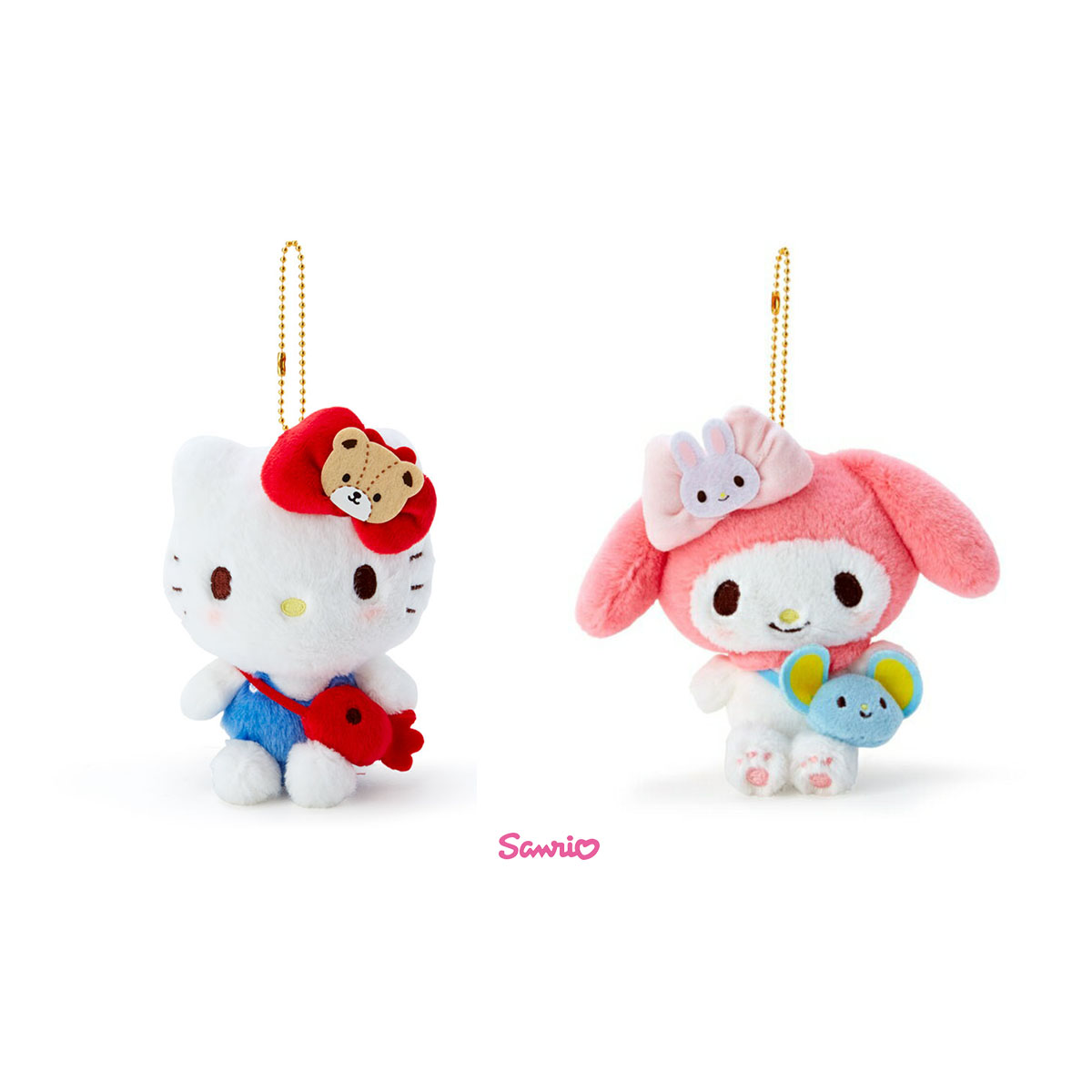 絨毛玩偶吊飾-美樂蒂 Hello Kitty 三麗鷗 Sanrio 日本進口正版授權