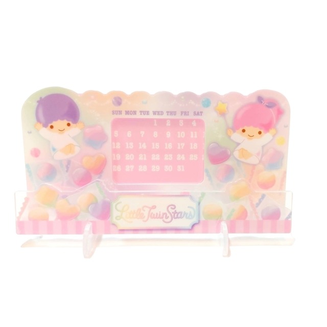 壓克力萬年曆立牌-雙子星 三麗鷗 Sanrio 日本進口正版授權
