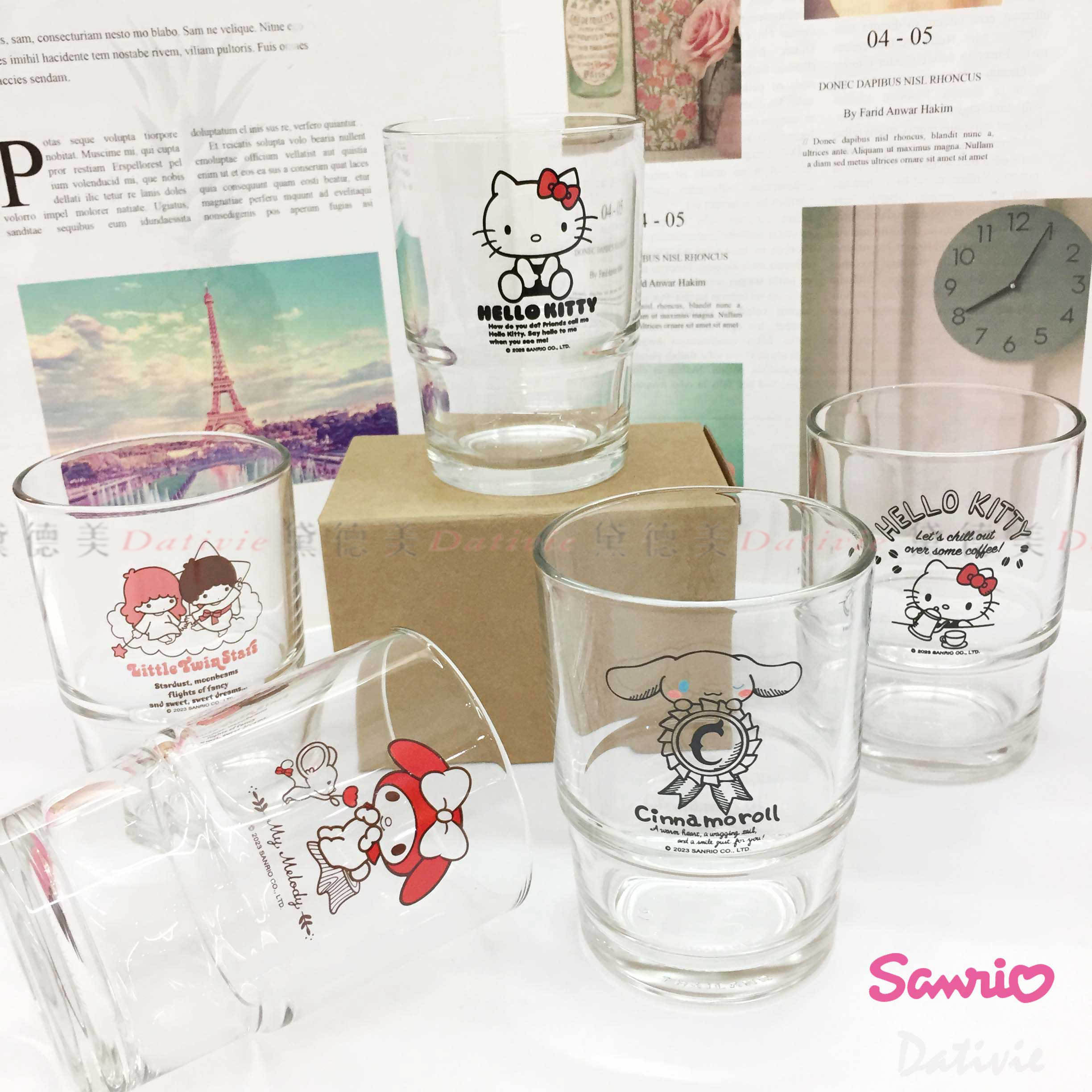 疊疊玻璃杯 240ml-三麗鷗 Sanrio 正版授權