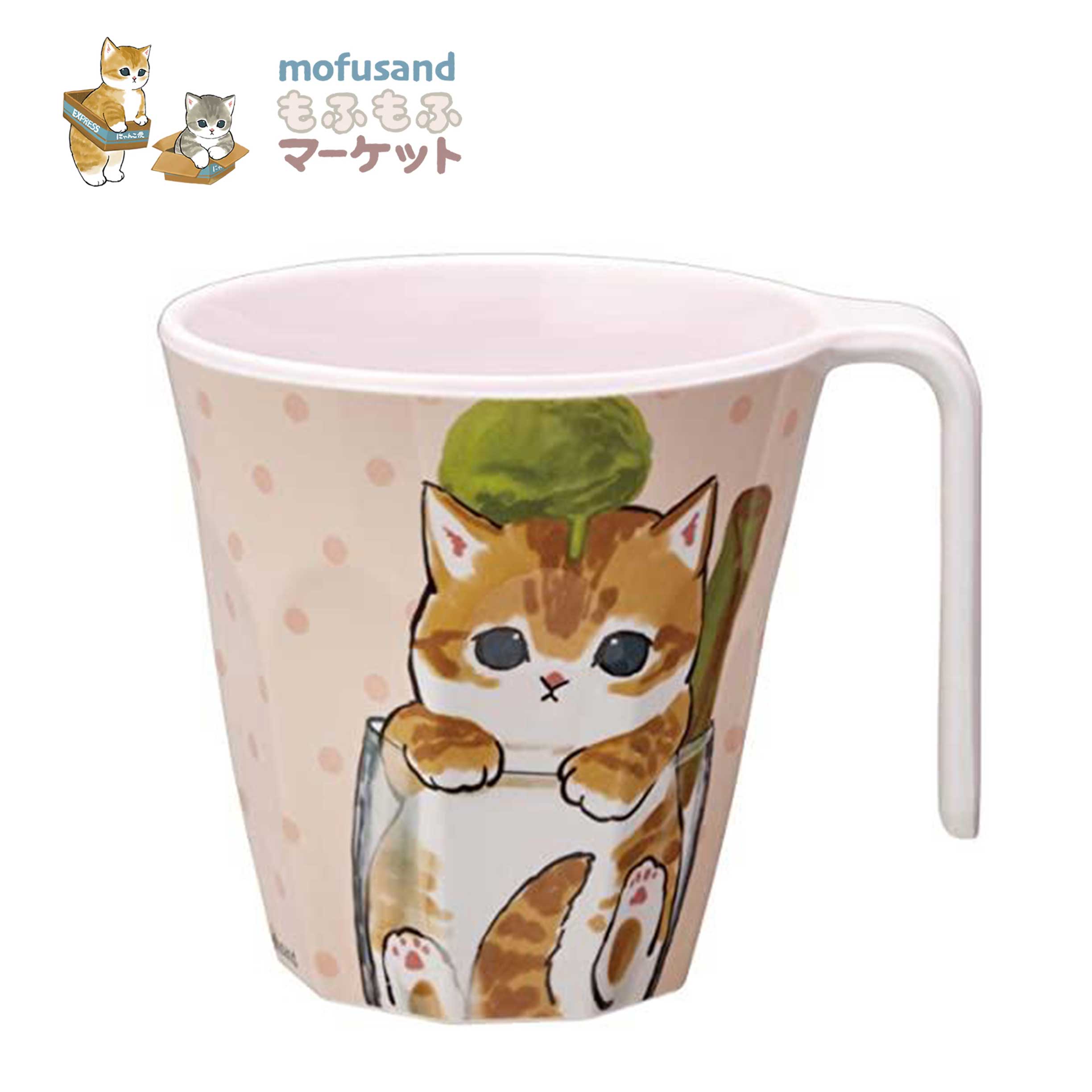 單耳水杯 300ml-貓福珊迪 mofusand 日本進口正版授權
