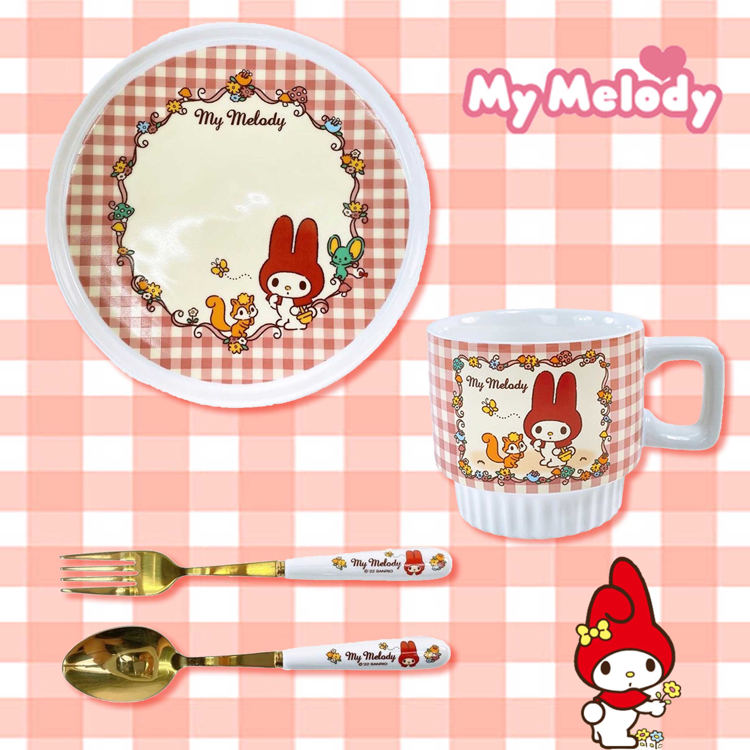 陶瓷餐具系列-美樂蒂 三麗鷗 Sanrio 日本進口正版授權