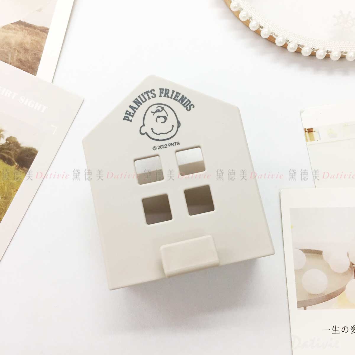 屋型磁吸置物盒-史努比 SNOOPY スヌーピー 日本進口正版授權