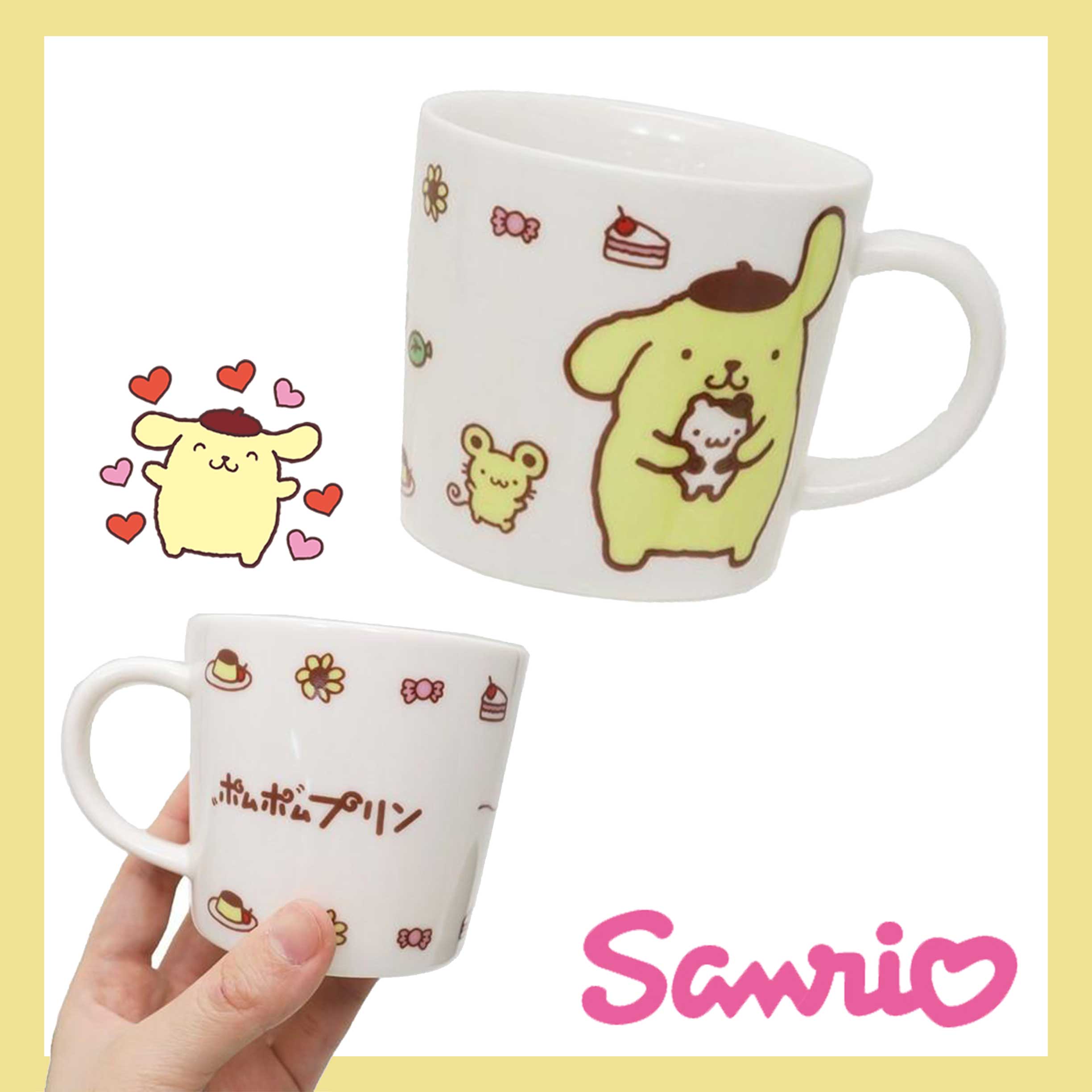 陶瓷馬克杯-布丁狗 三麗鷗 Sanrio 日本進口正版授權
