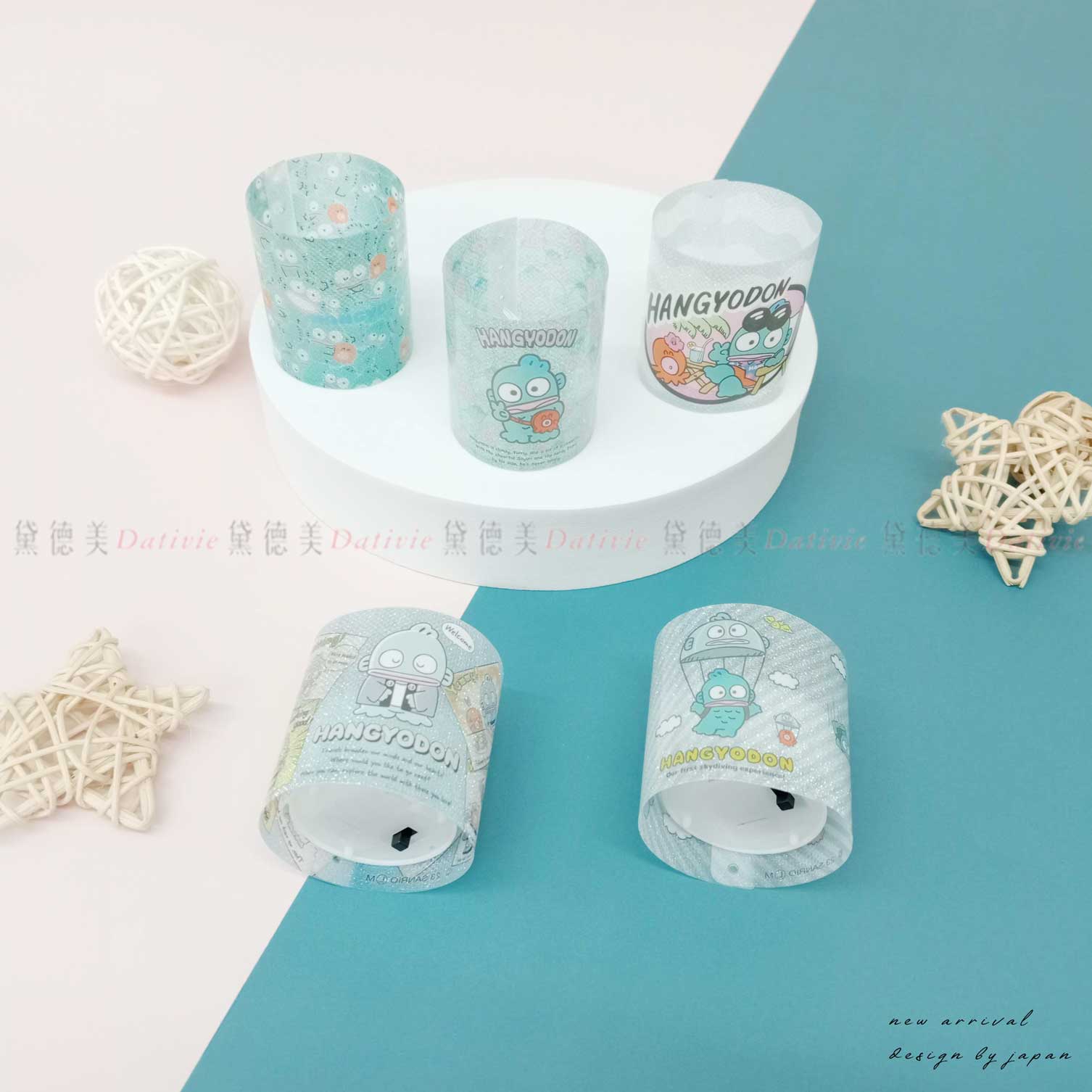 燭光小夜燈扭蛋 全五種-人魚漢頓 三麗鷗 Sanrio 日本進口正版授權