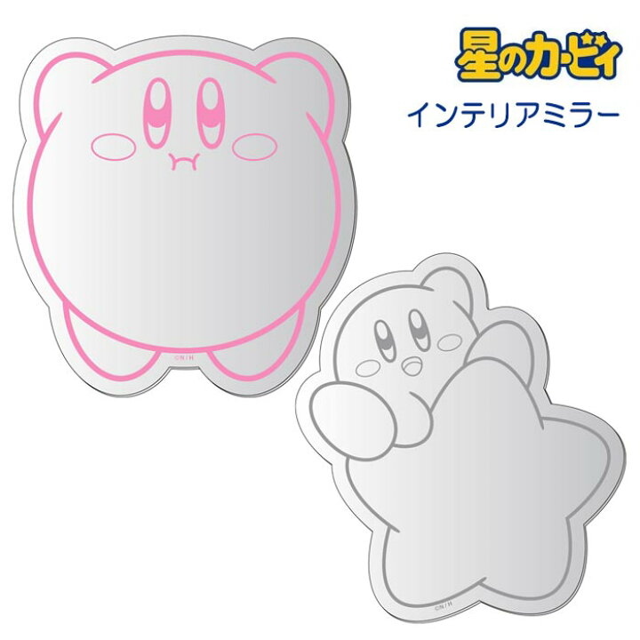 造型牆面鏡貼-Kirby 星之卡比 日本進口正版授權