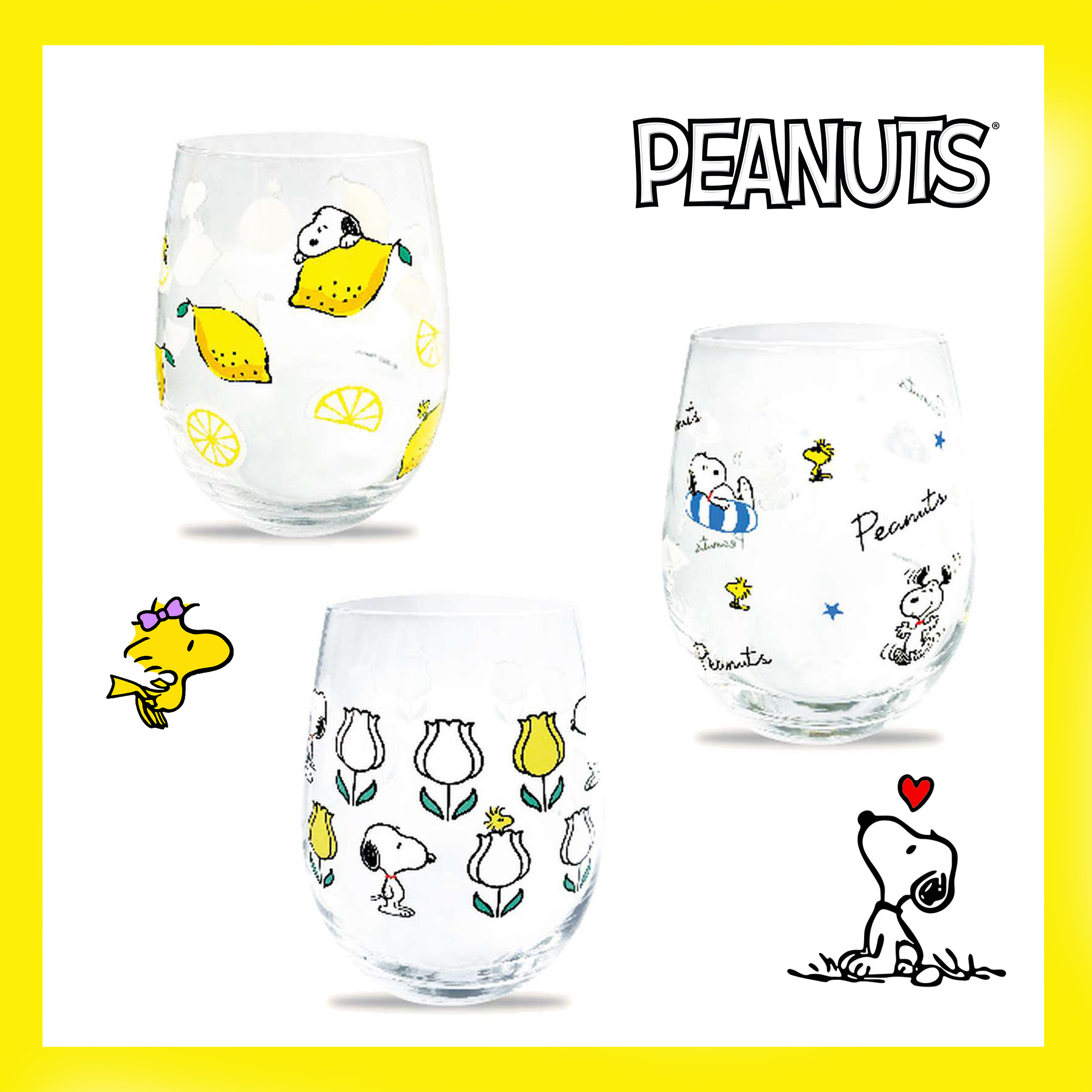 冷感變色玻璃杯 570ml-史努比 SNOOPY PEANUTS 日本進口正版授權
