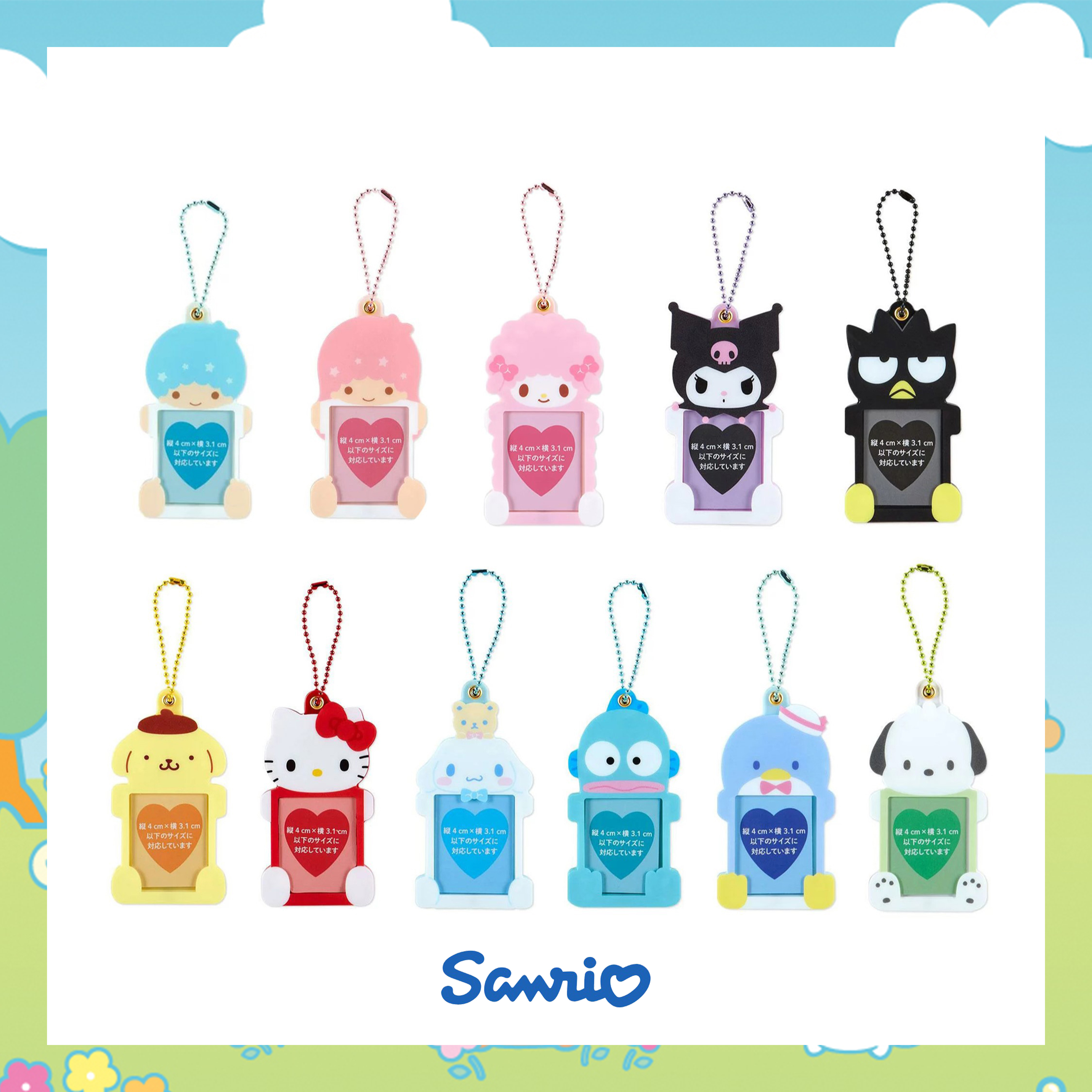 迷你相片裝飾套附鍊-三麗鷗 Sanrio 日本進口正版授權