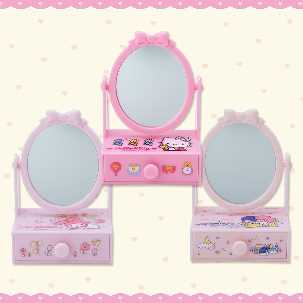 迷你立鏡收納盒-三麗鷗 Sanrio 日本進口正版授權