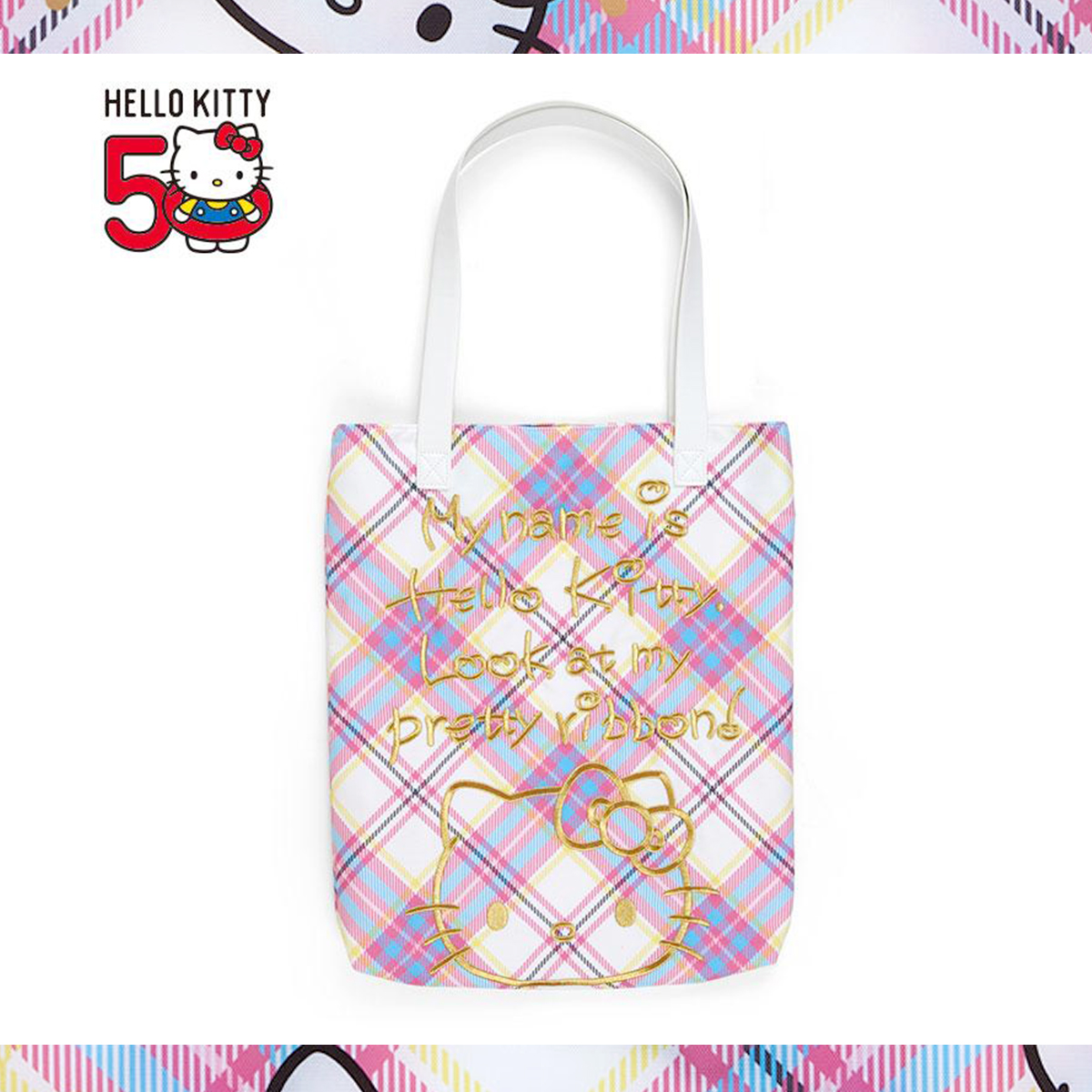 50周年限定 手提袋-HELLO KITTY 三麗鷗 Sanrio 日本進口正版授權