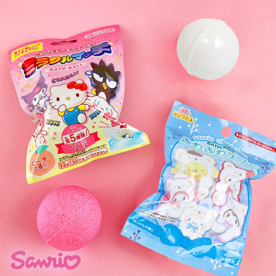 沐浴球 75g-蜜桃香 皂香 三麗鷗 Sanrio 日本進口正版授權