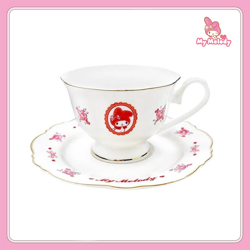 茶杯盤組 180ml-美樂蒂 MELODY 三麗鷗 Sanrio 日本進口正版授權