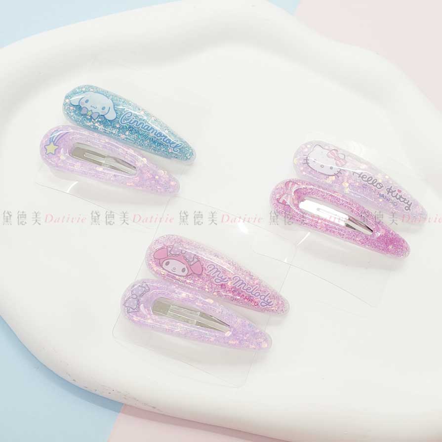 亮片果凍髮夾-三麗鷗 Sanrio 日本進口正版授權