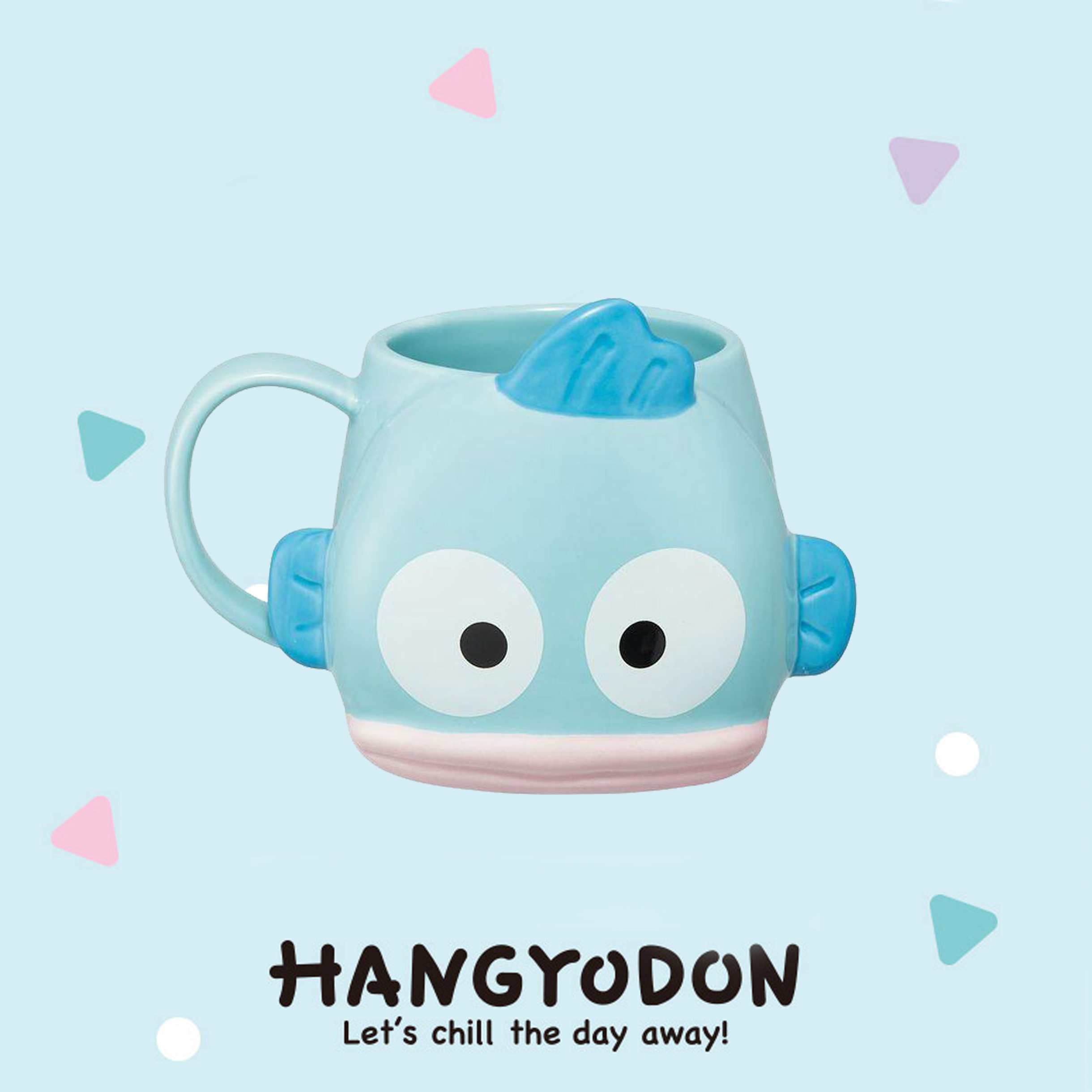 陶瓷馬克杯-三麗鷗 人魚漢頓 HANGYODON 杯子 日本進口正版授權