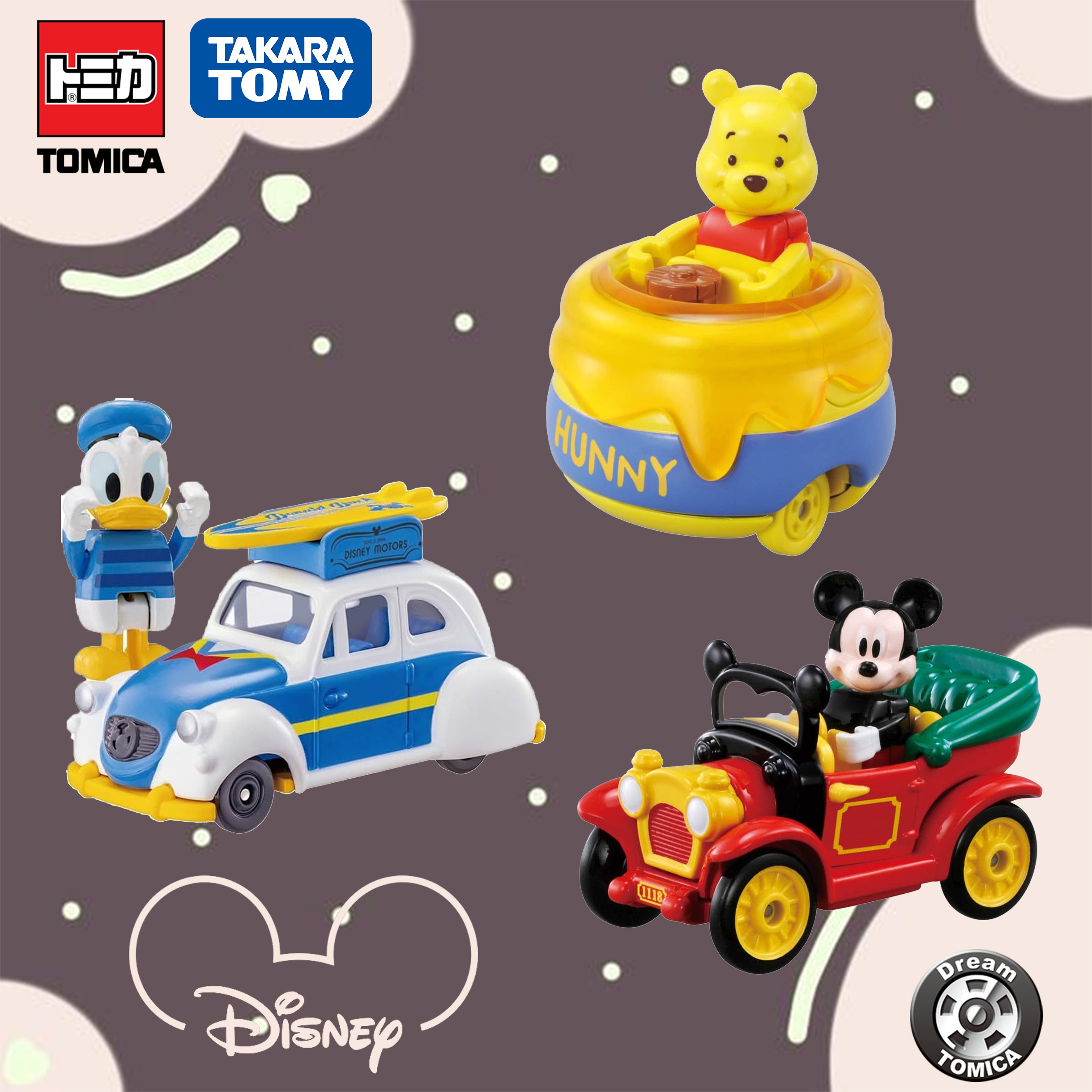 多美小車車-迪士尼 米奇 維尼 唐老鴨 tomica 玩具車 日本進口正版授權