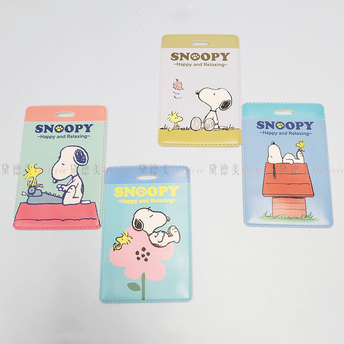 雙層證件套-史努比 SNOOPY PEANUTS 正版授權