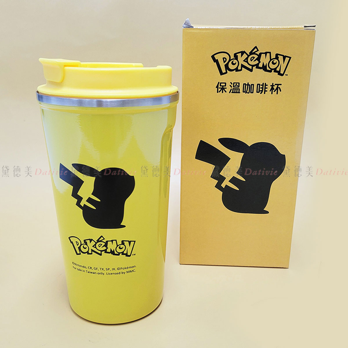 保溫咖啡杯500ml -皮卡丘 寶可夢 POKEMON 正版授權