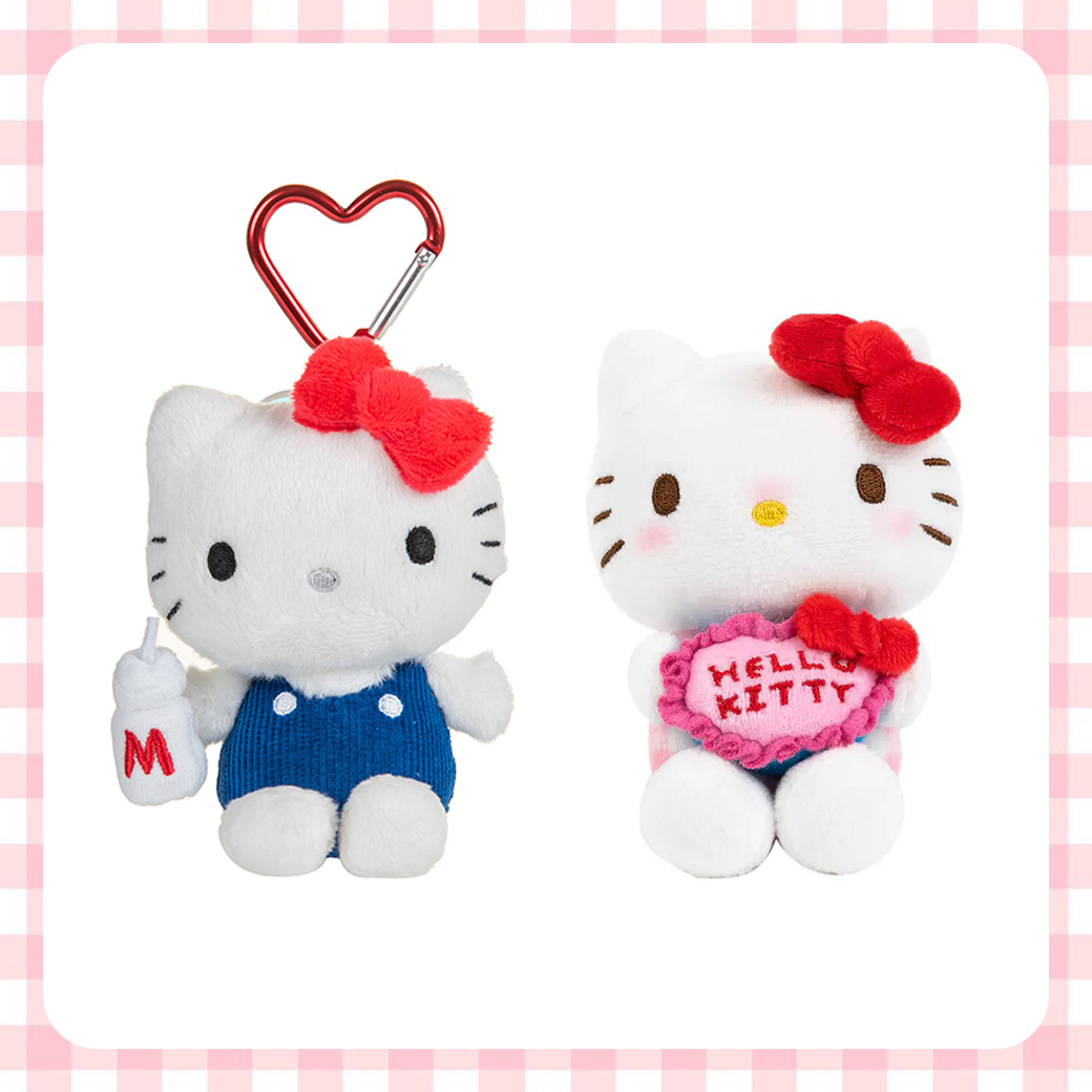 絨毛玩偶吊飾-HELLO KITTY 三麗鷗 Sanrio 日本進口正版授權