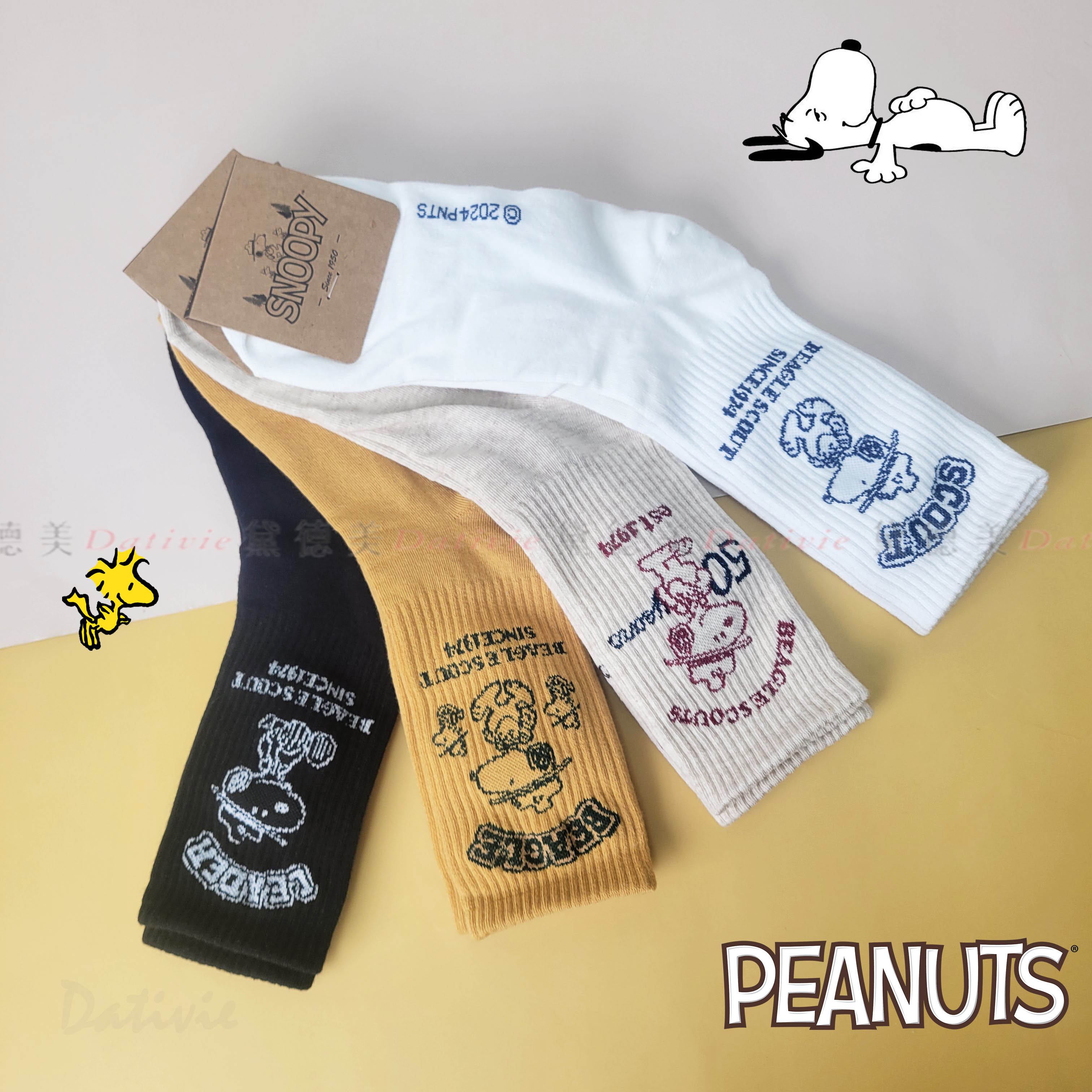 韓國 史努比 SNOOPY PEANUTS 正版授權 多款 造型 襪