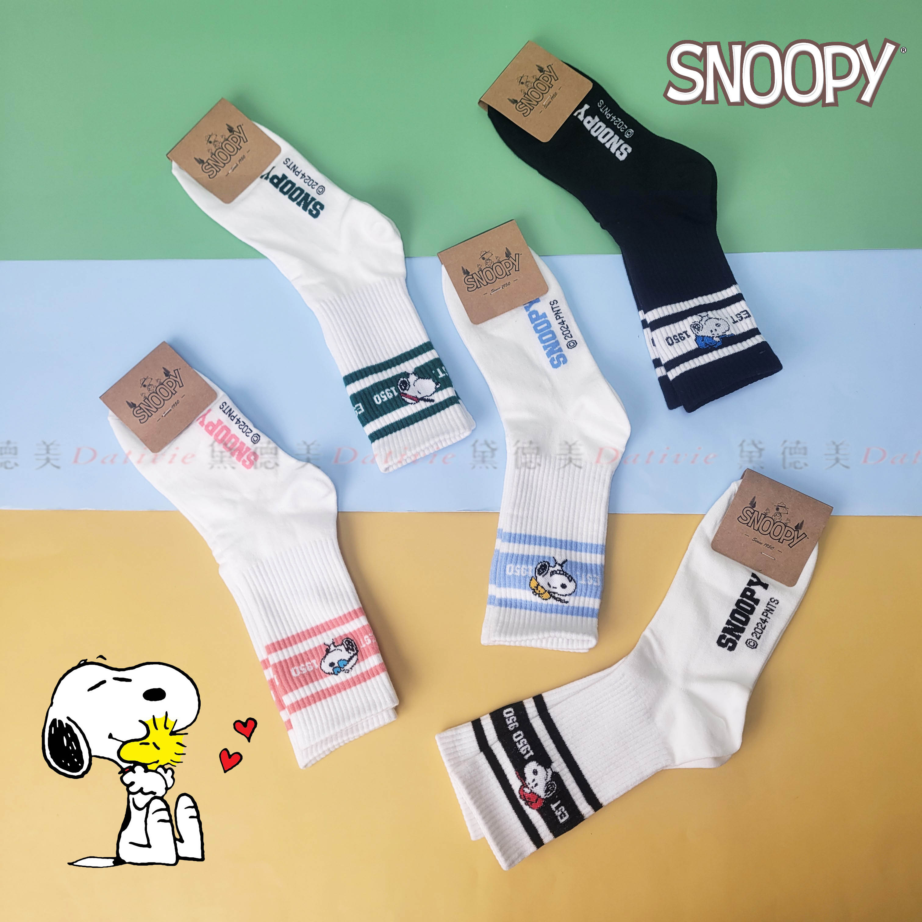 韓國 史努比 SNOOPY PEANUTS 正版授權 多款 造型 襪