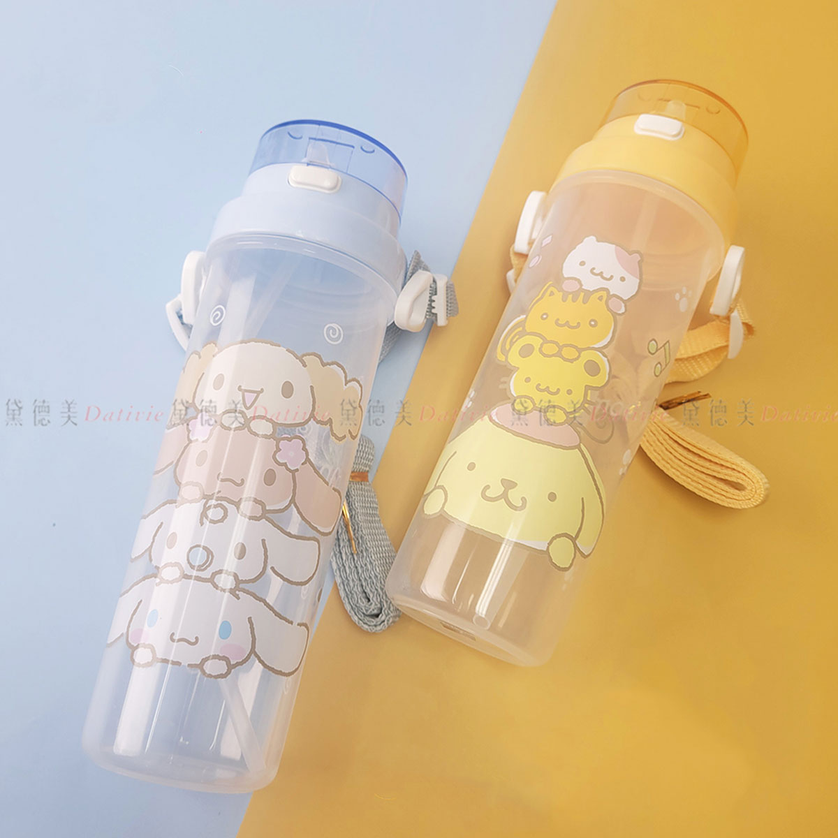 吸管水壺500ml-布丁狗 大耳狗 三麗鷗 SANRIO 正版授權