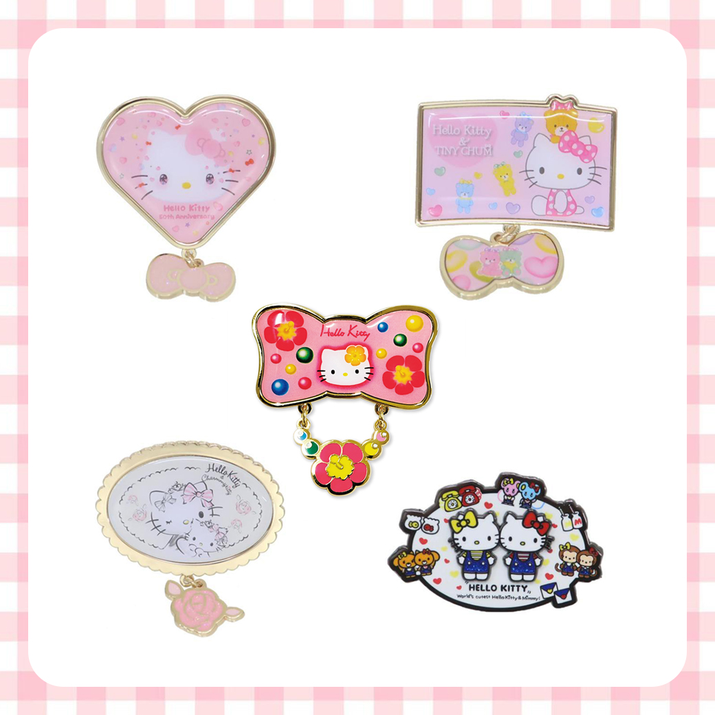 造型別針-HELLO KITTY 三麗鷗 Sanrio 日本進口正版授權