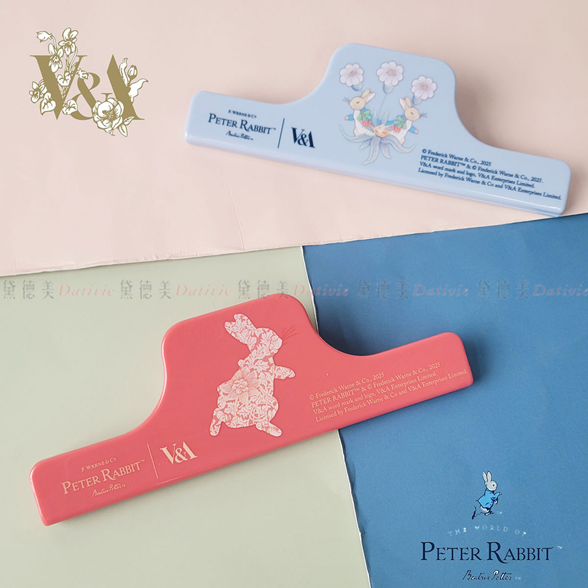 磁性一字夾-彼得兔 Peter Rabbit 維多利亞與亞伯特博物館 V&A 聯名正版授權