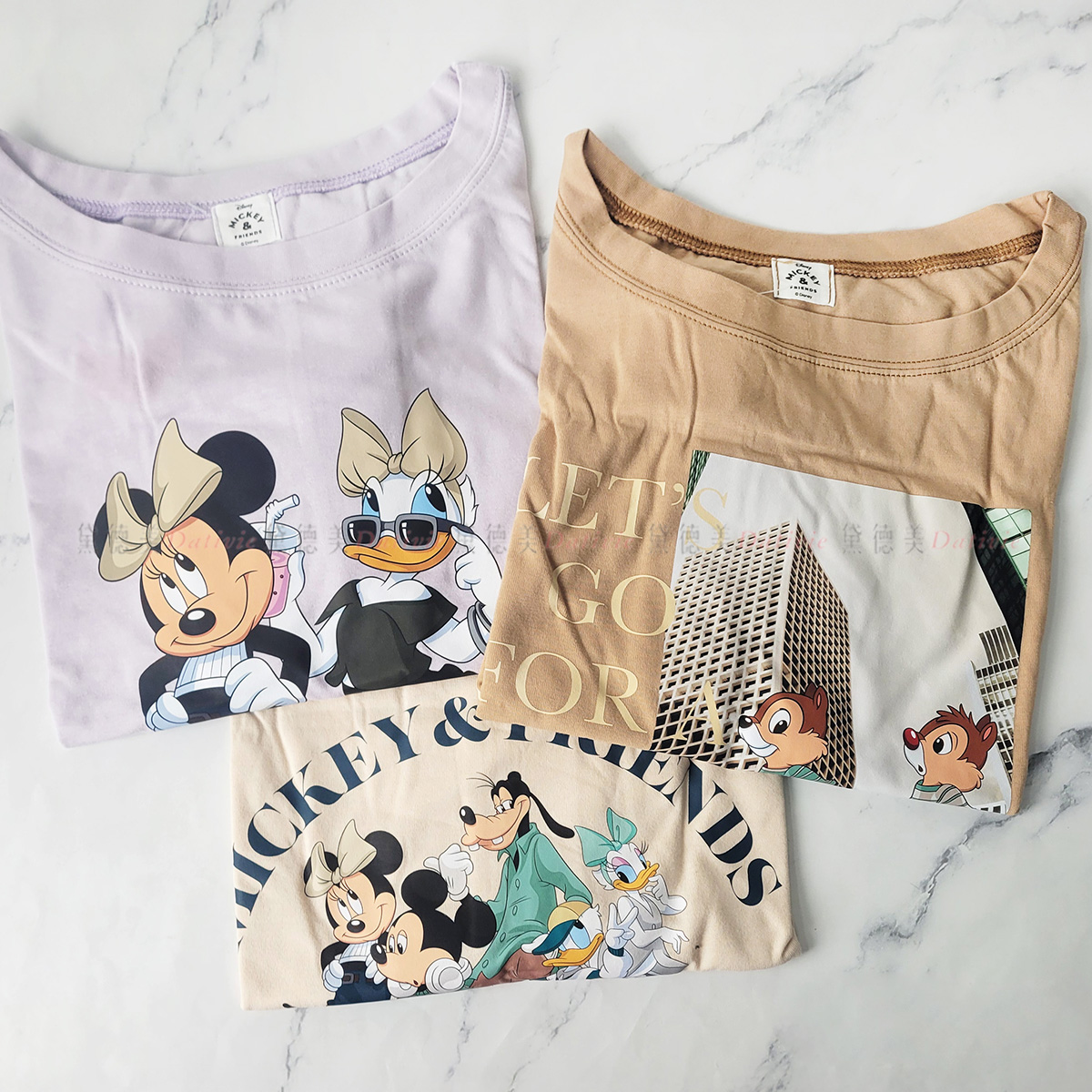 印花短袖短版上衣-迪士尼 DISNEY 正版授權