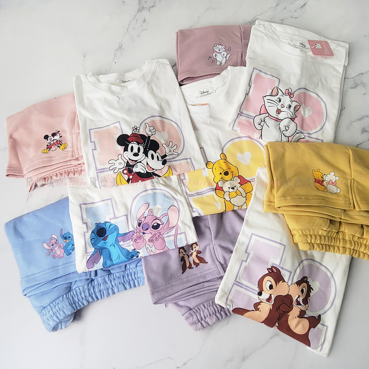 休閒短袖短褲套裝-迪士尼 DISNEY 正版授權