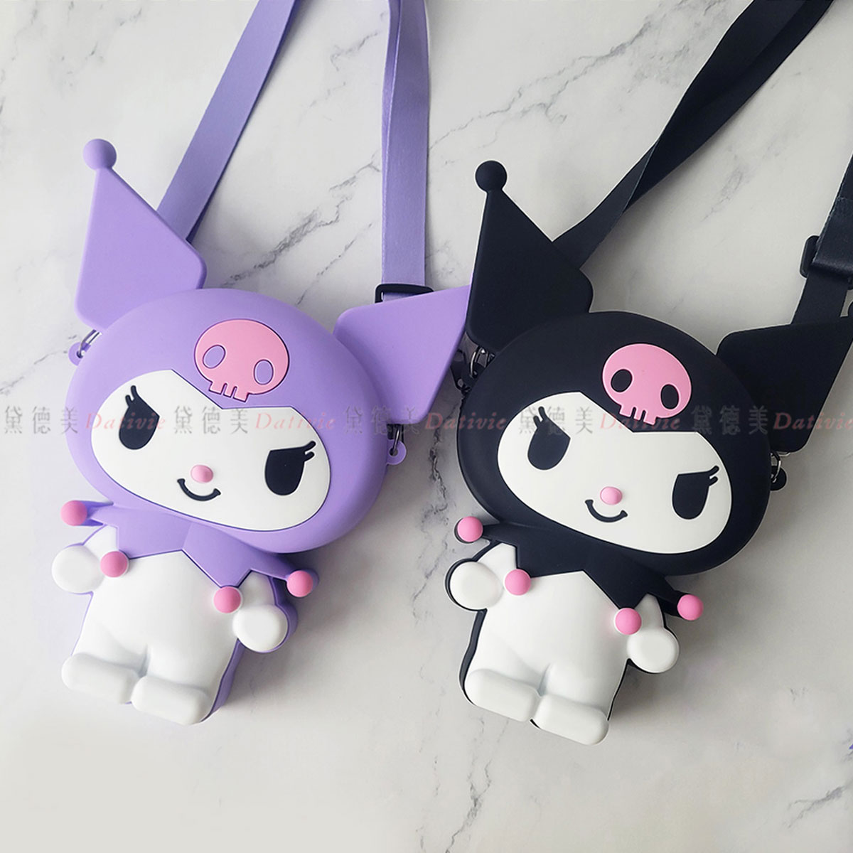 矽膠斜背包-酷洛米 三麗鷗 SANRIO 正版授權