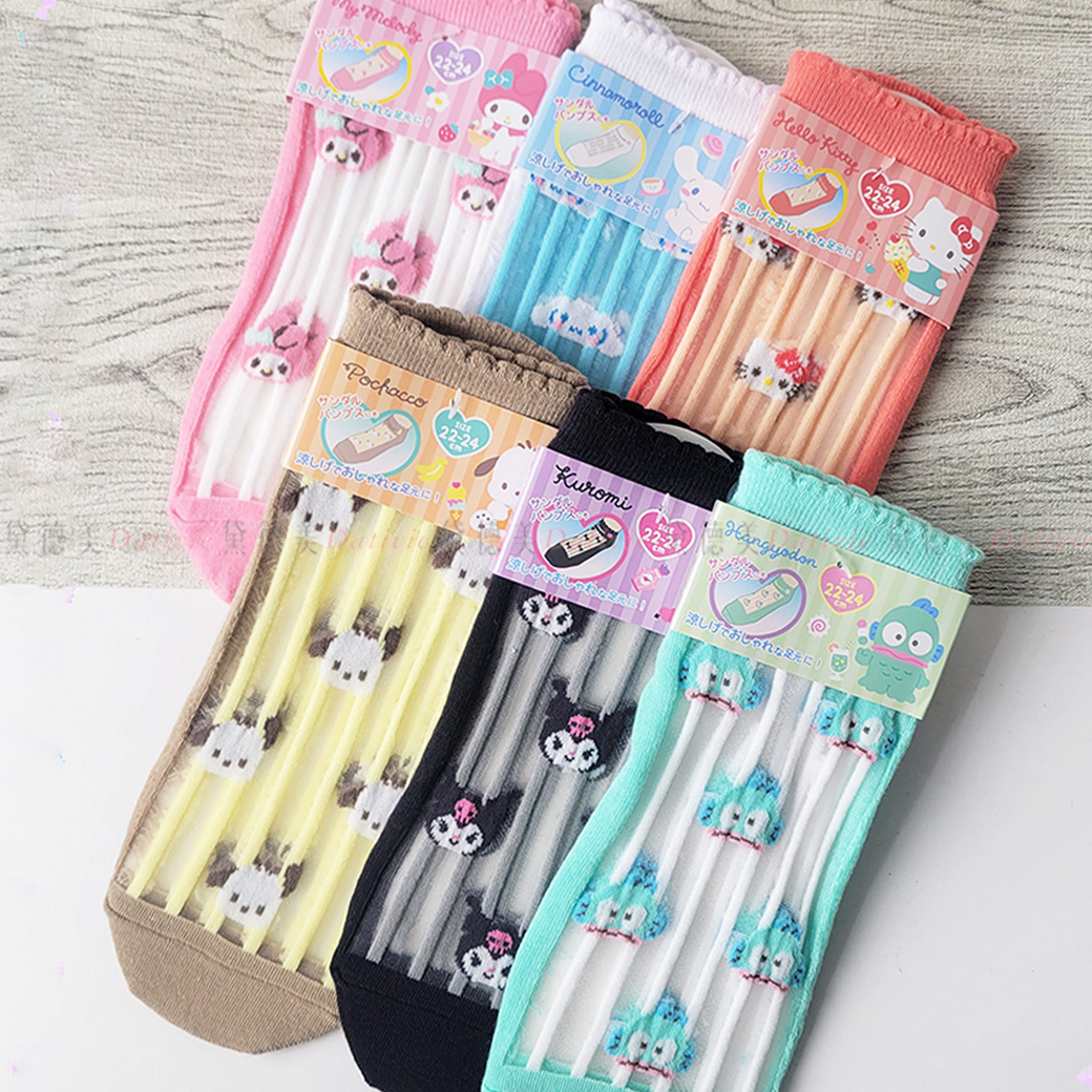 透膚襪22-24cm - 三麗鷗 Sanrio 日本進口正版授權