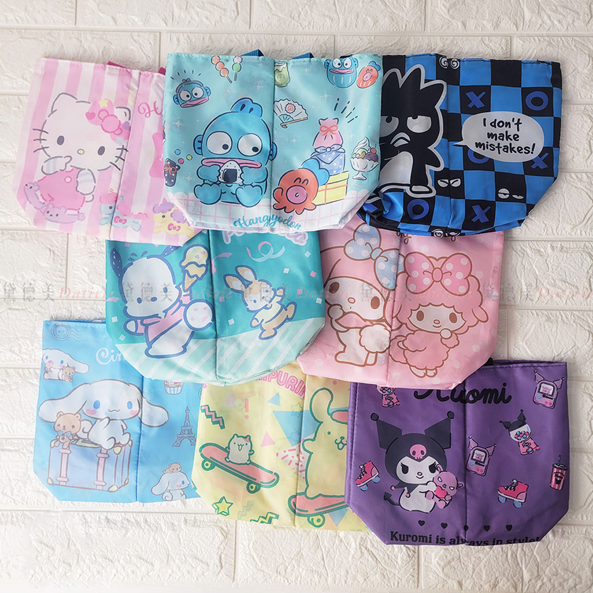 雙格飲料兩用提袋-三麗鷗 SANRIO 正版授權