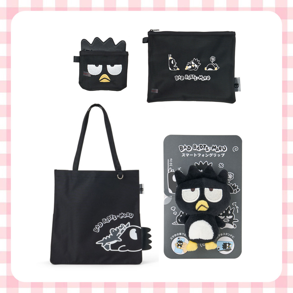 托特包&收納袋&手機扣環支架-酷企鵝 三麗鷗 Sanrio 日本進口正版授權