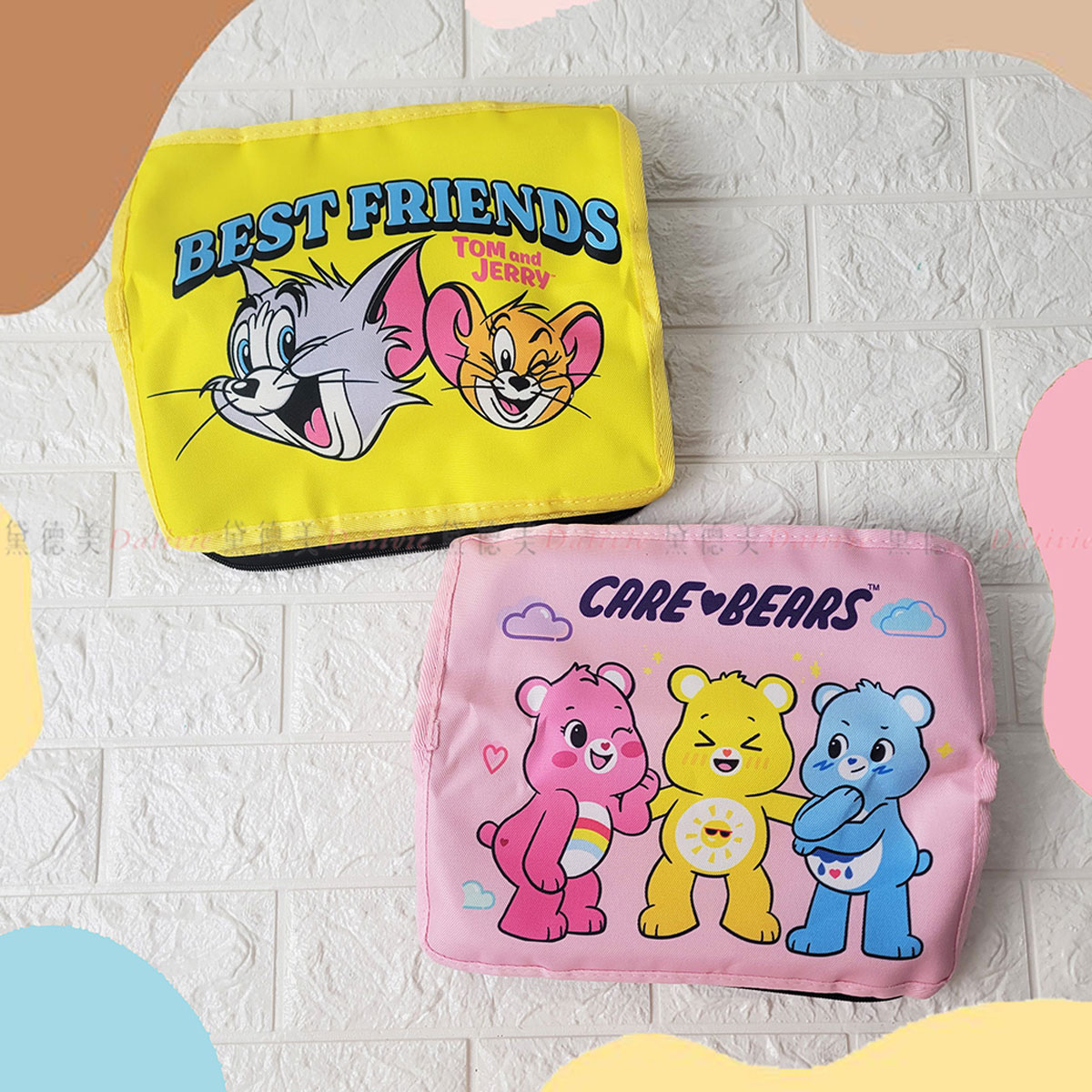 摺疊收納椅-湯姆貓與傑利鼠 CARE BEARS 彩虹熊 正版授權