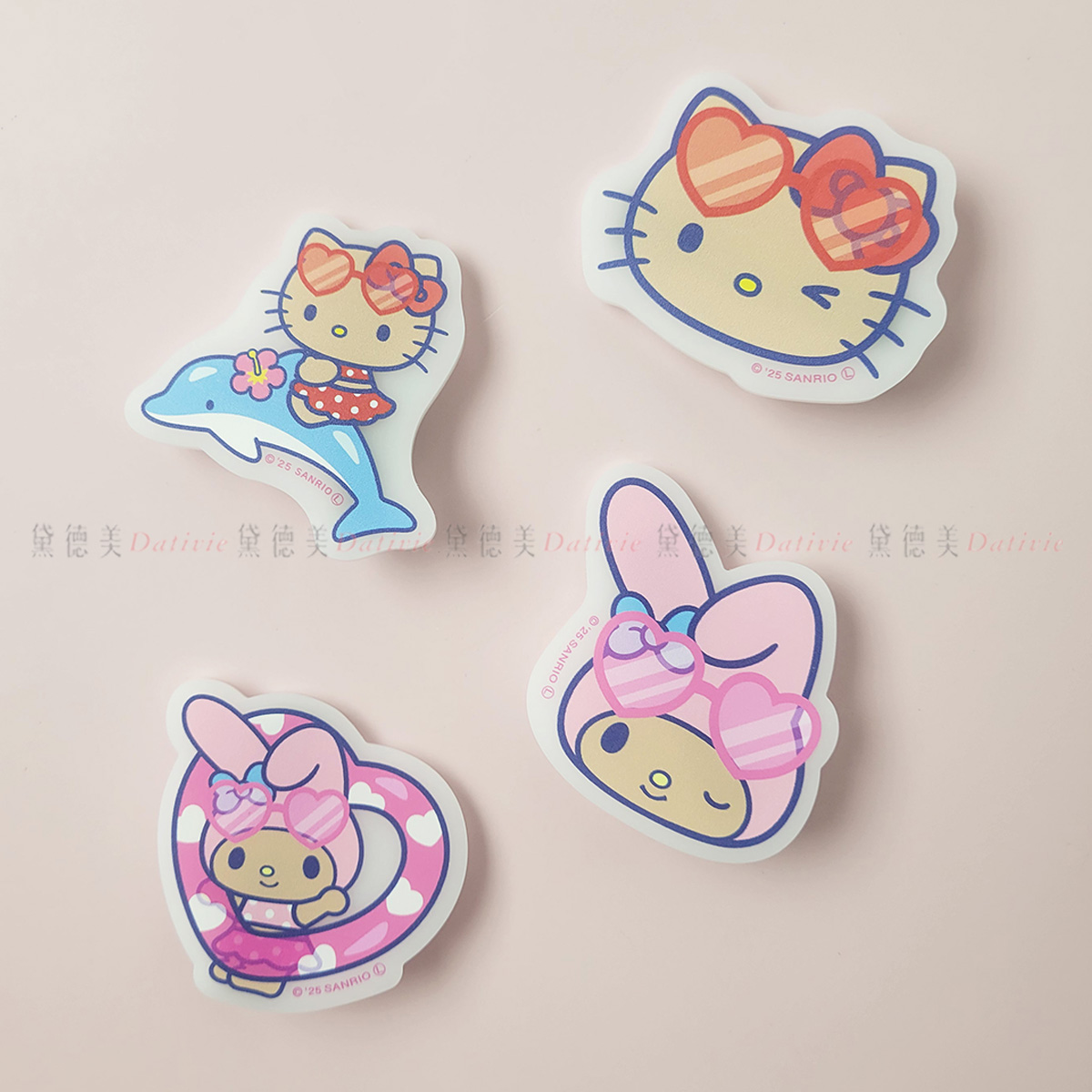 日燒系列髮夾2入組-三麗鷗 Sanrio 日本進口正版授權