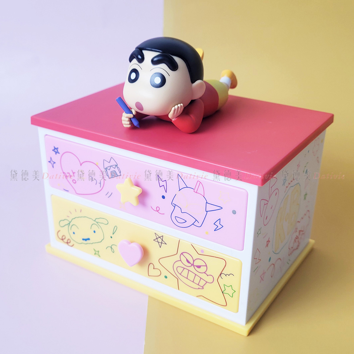 抽屜收納櫃-蠟筆小新 CRAYON SHINCHAN 韓國進口正版授權
