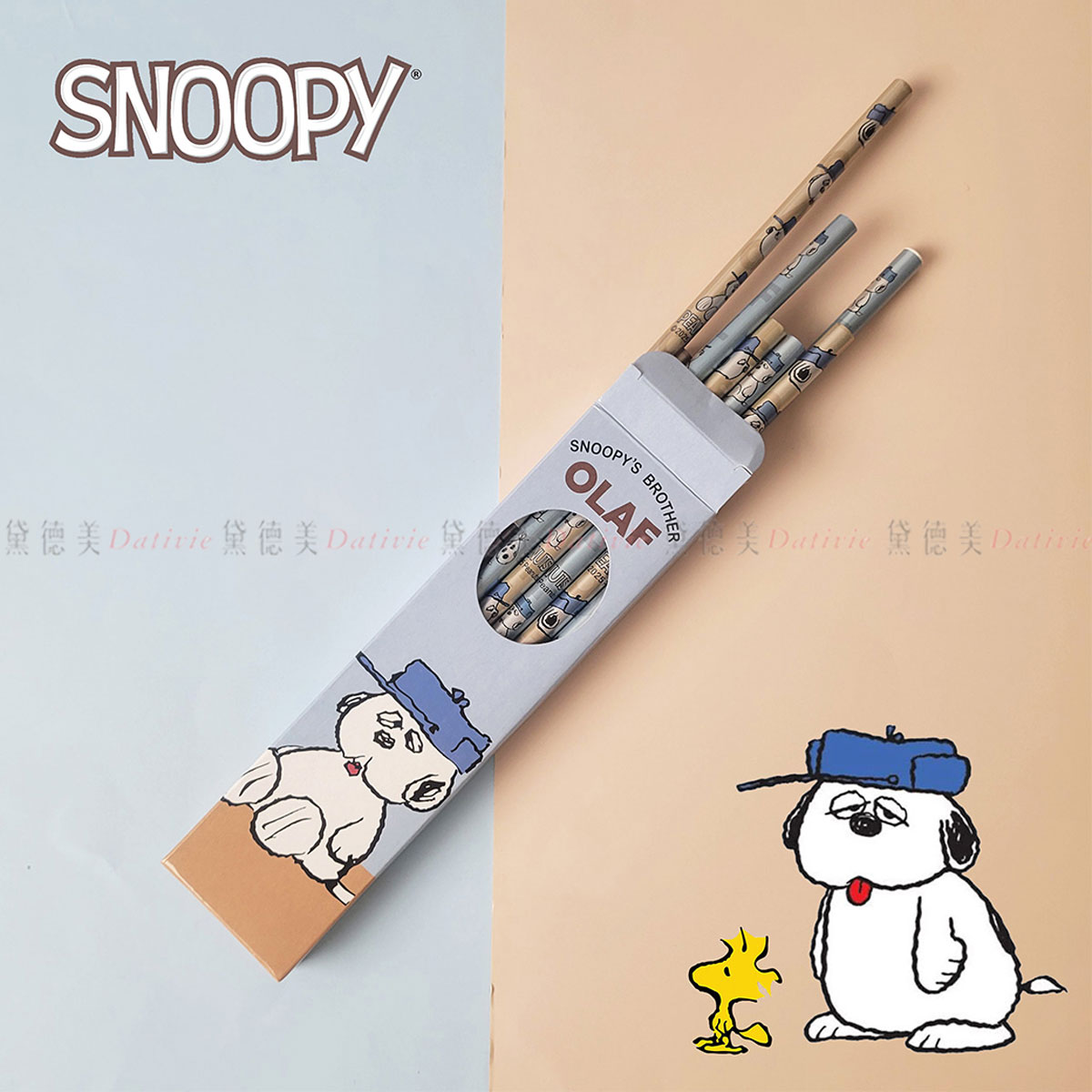 鉛筆組12入-史努比 SNOOPY PEANUTS 正版授權