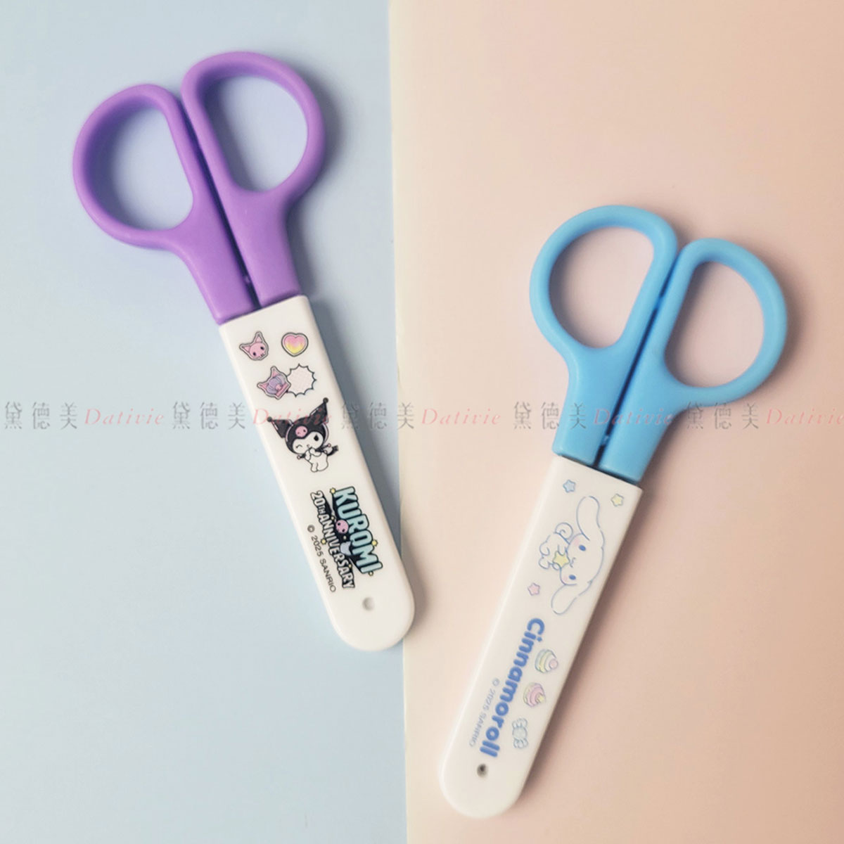 套筒安全剪刀-酷洛米 大耳狗 三麗鷗 SANRIO 正版授權