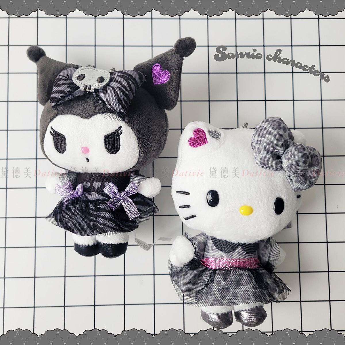 動物紋玩偶吊飾-KITTY 酷洛米 三麗鷗 Sanrio 日本進口正版授權