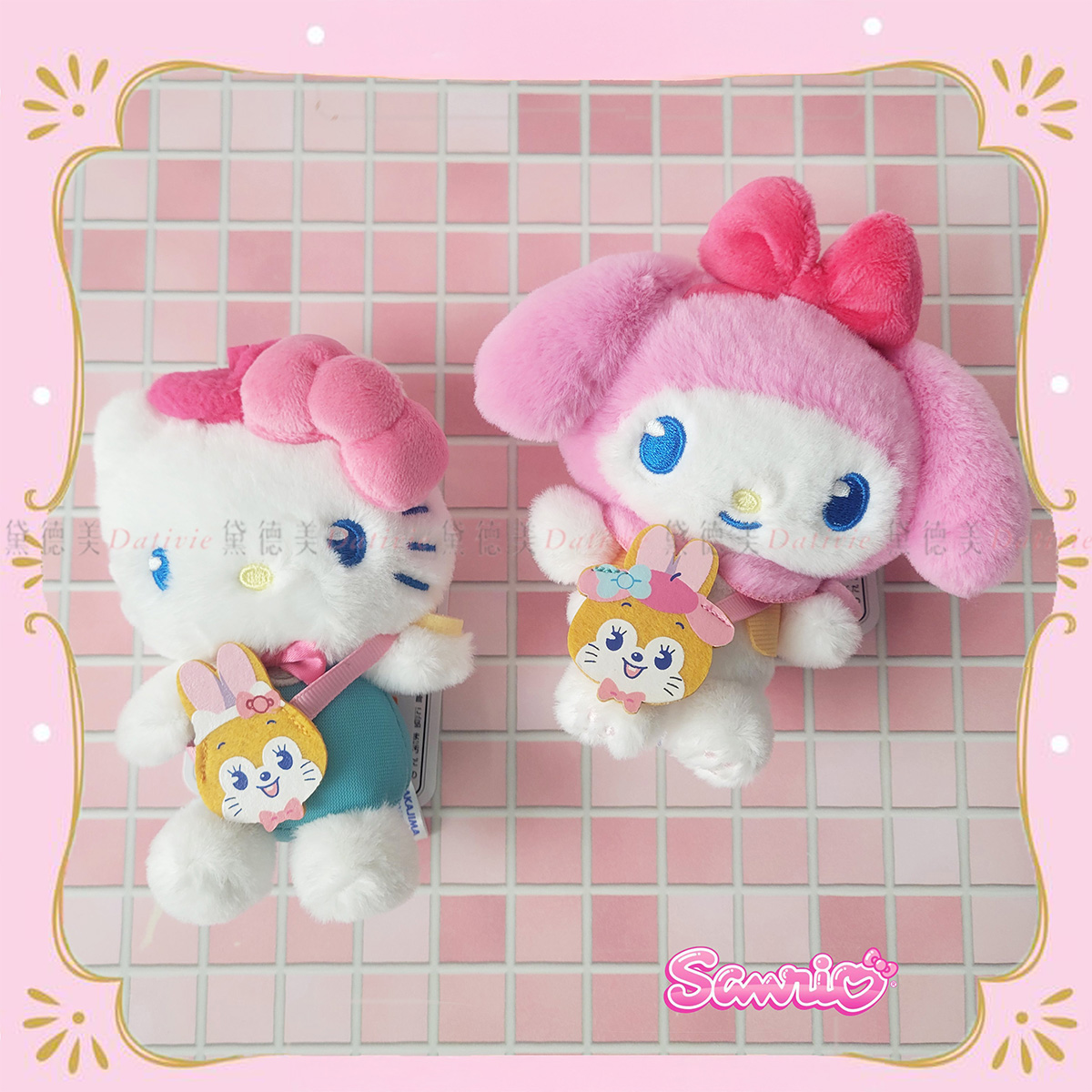 聯名玩偶吊飾-Kuppy Ramune 三麗鷗 Sanrio 日本進口正版授權