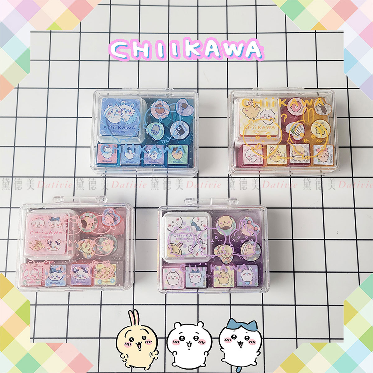 小盒裝印章組-吉伊卡哇 CHIIKAWA 正版授權
