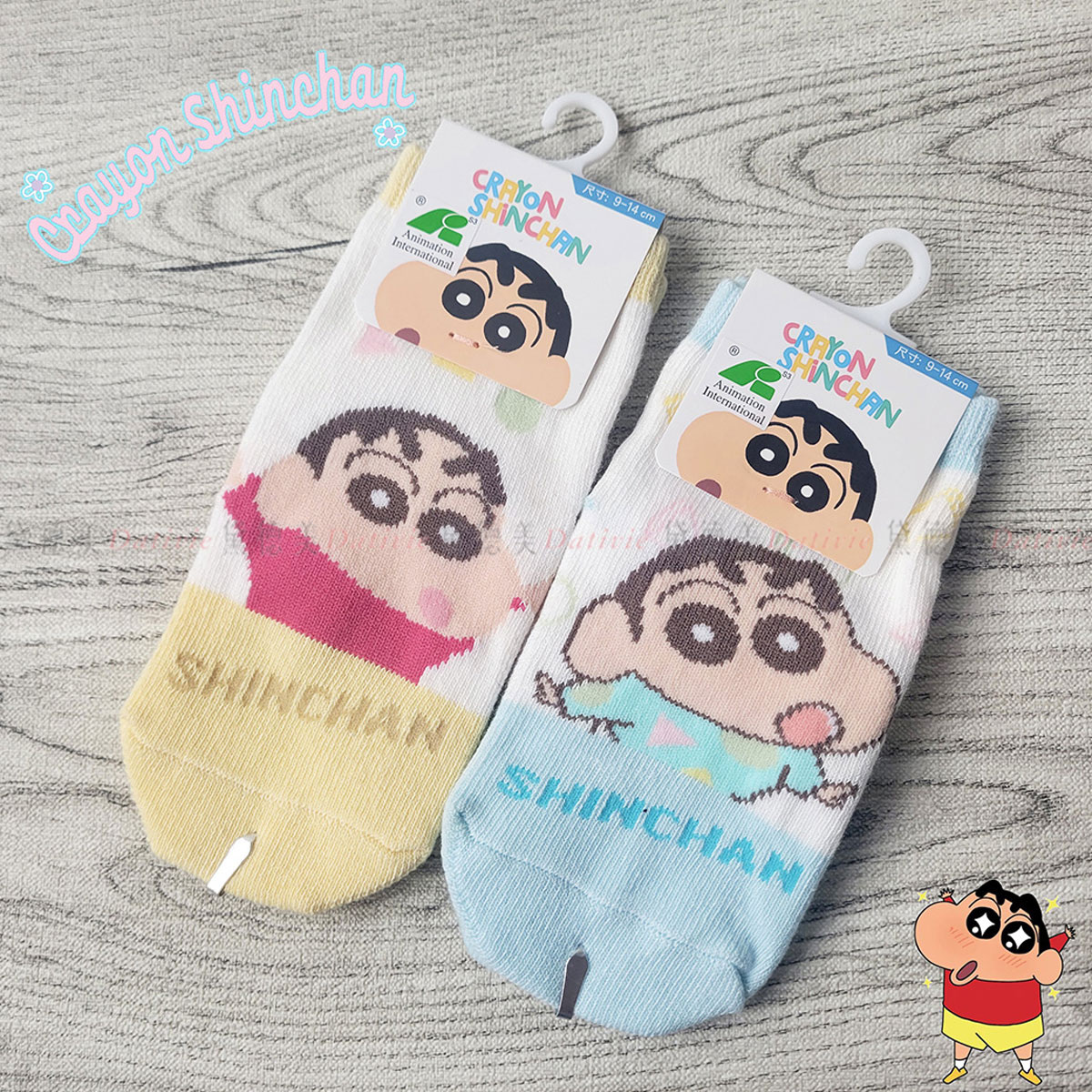 寶寶直版襪9-14cm - 蠟筆小新 CRAYON SHINCHAN 正版授權