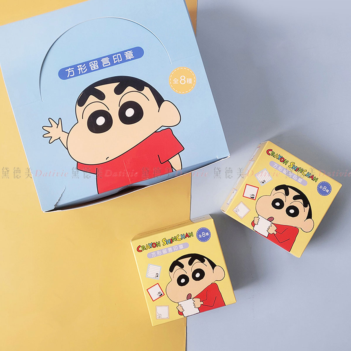 方形留言印章盲盒-蠟筆小新 CRAYON SHINCHAN 正版授權