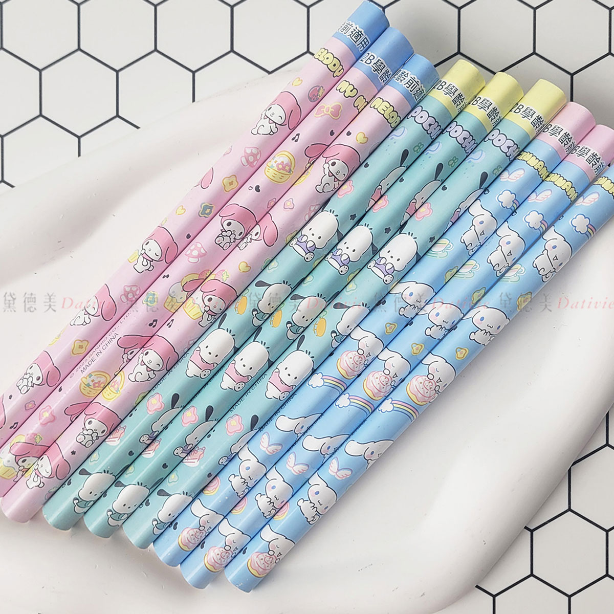 2B三角鉛筆3入組-三麗鷗 SANRIO 正版授權