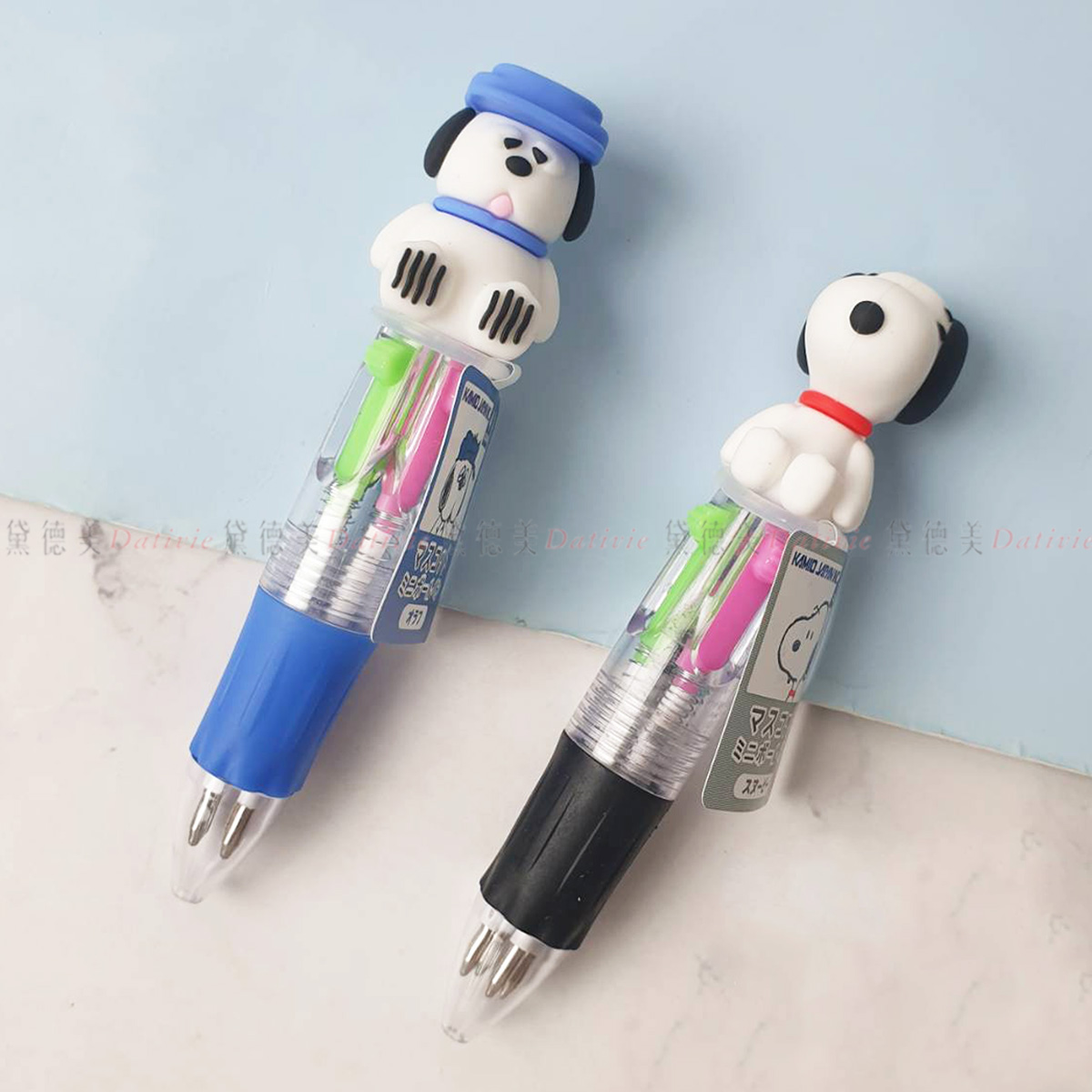 迷你4色原子筆-史努比 SNOOPY PEANUTS 日本進口正版授權