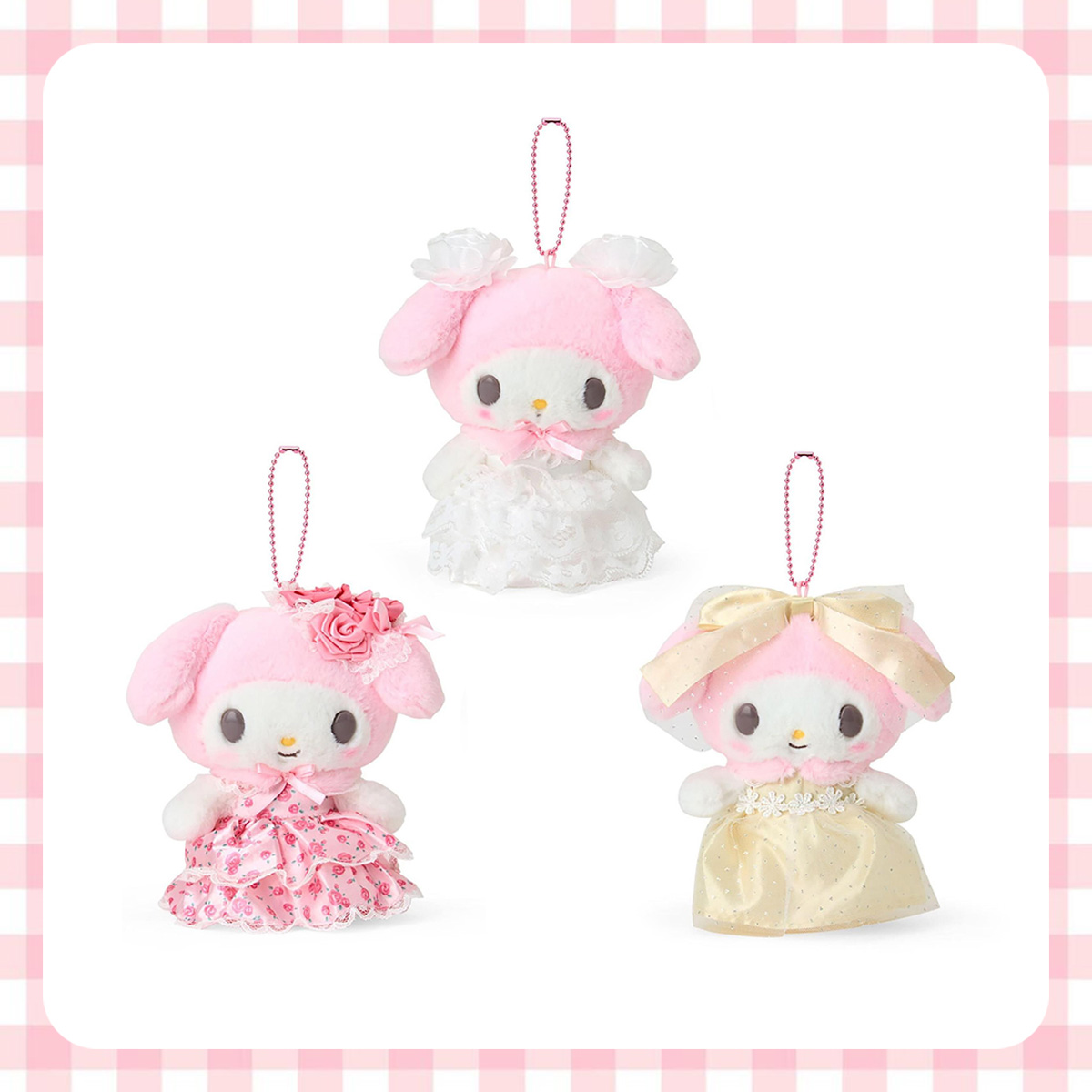 玩偶吊飾-美樂蒂 三麗鷗 Sanrio 日本進口正版授權