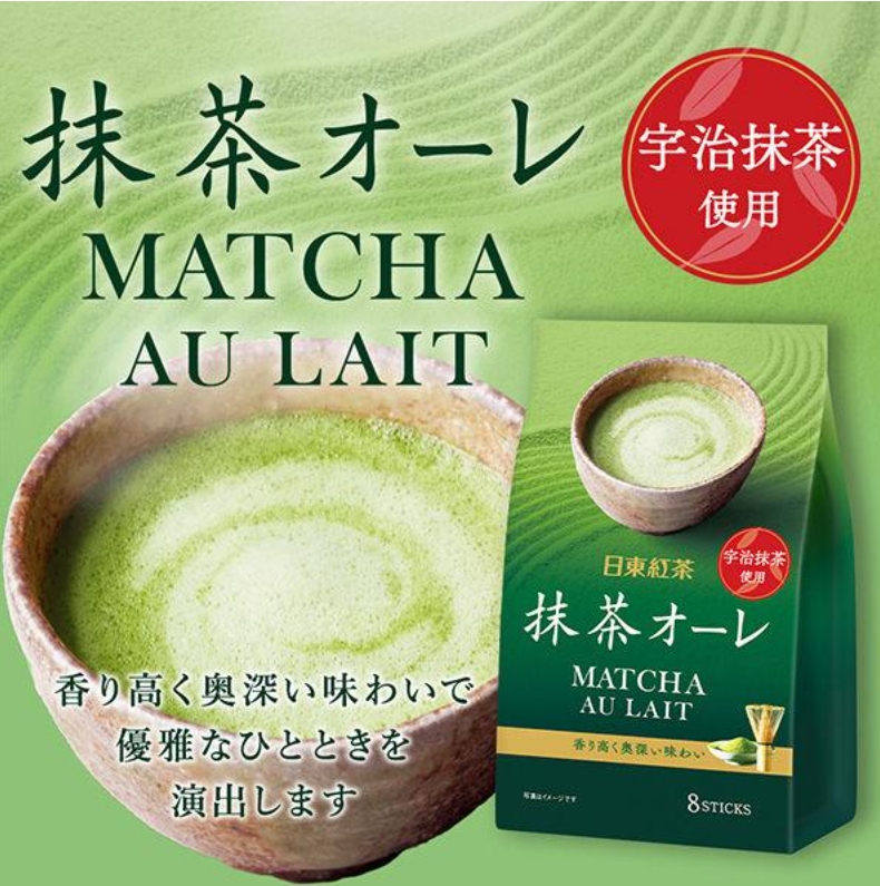 抹茶風味粉 8入 96g-日東紅茶 日本進口製造